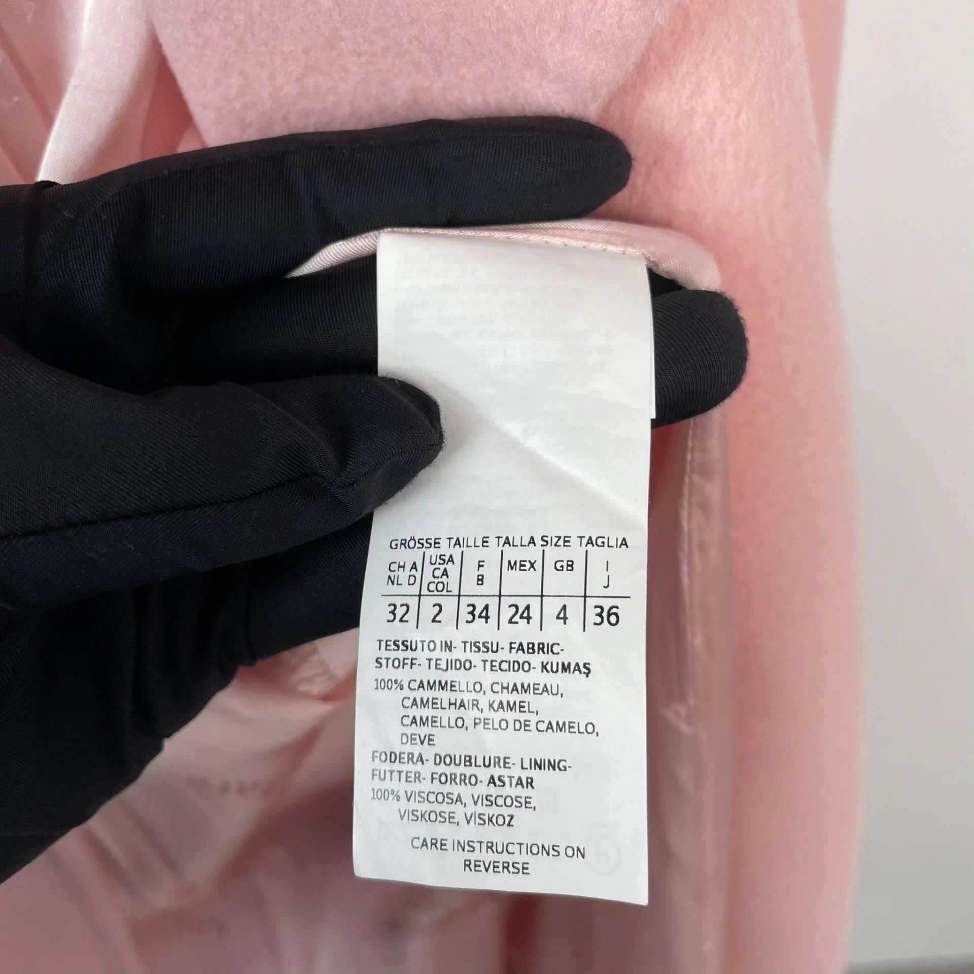Other MaxMara Camel Hair 155/80 Pink Size XS / US 0-2 / IT 36-38 - 4 Thumbnail