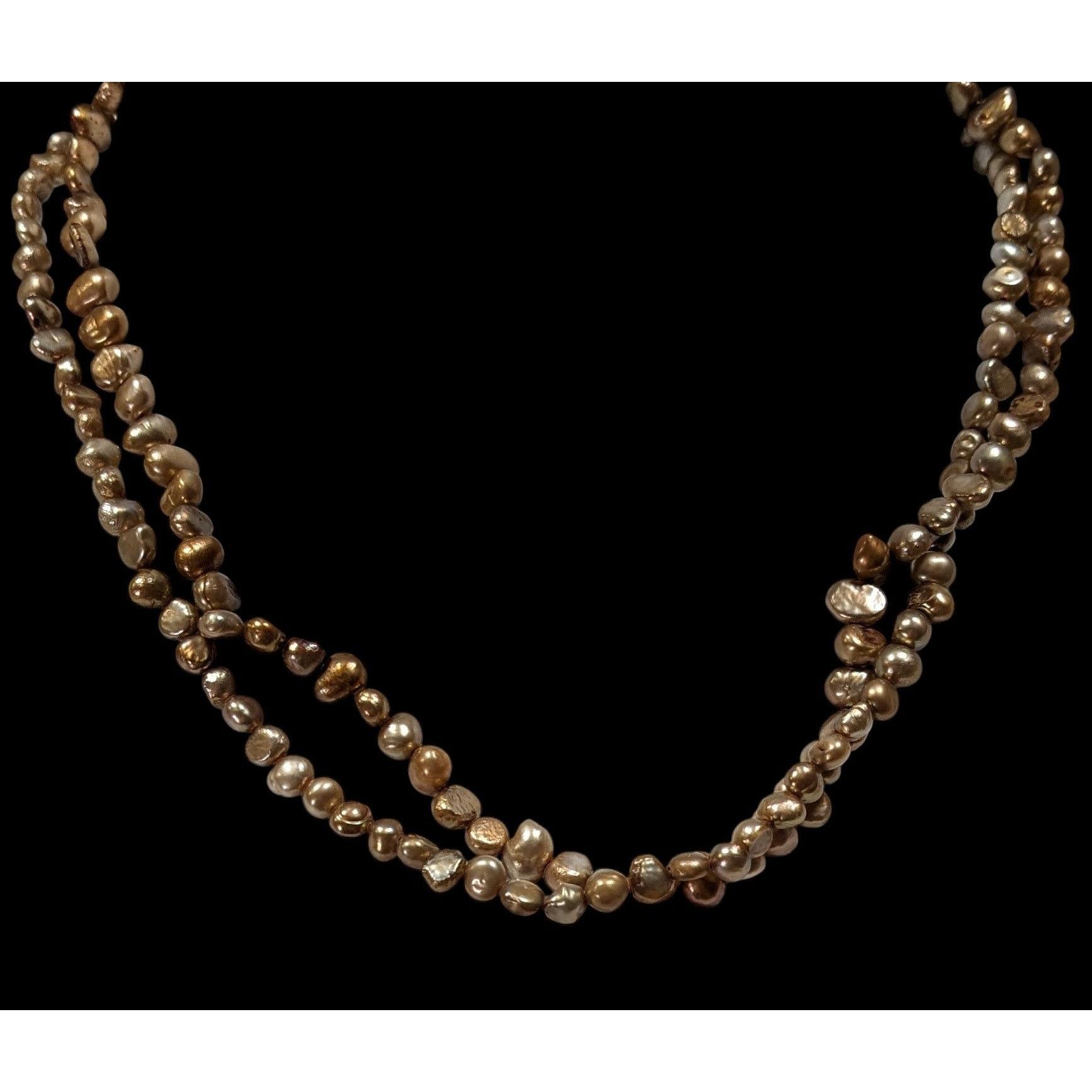 Other Vintage Elegant Layered Gold Tone Pearl Necklace Size ONE SIZE - 2 Thumbnail
