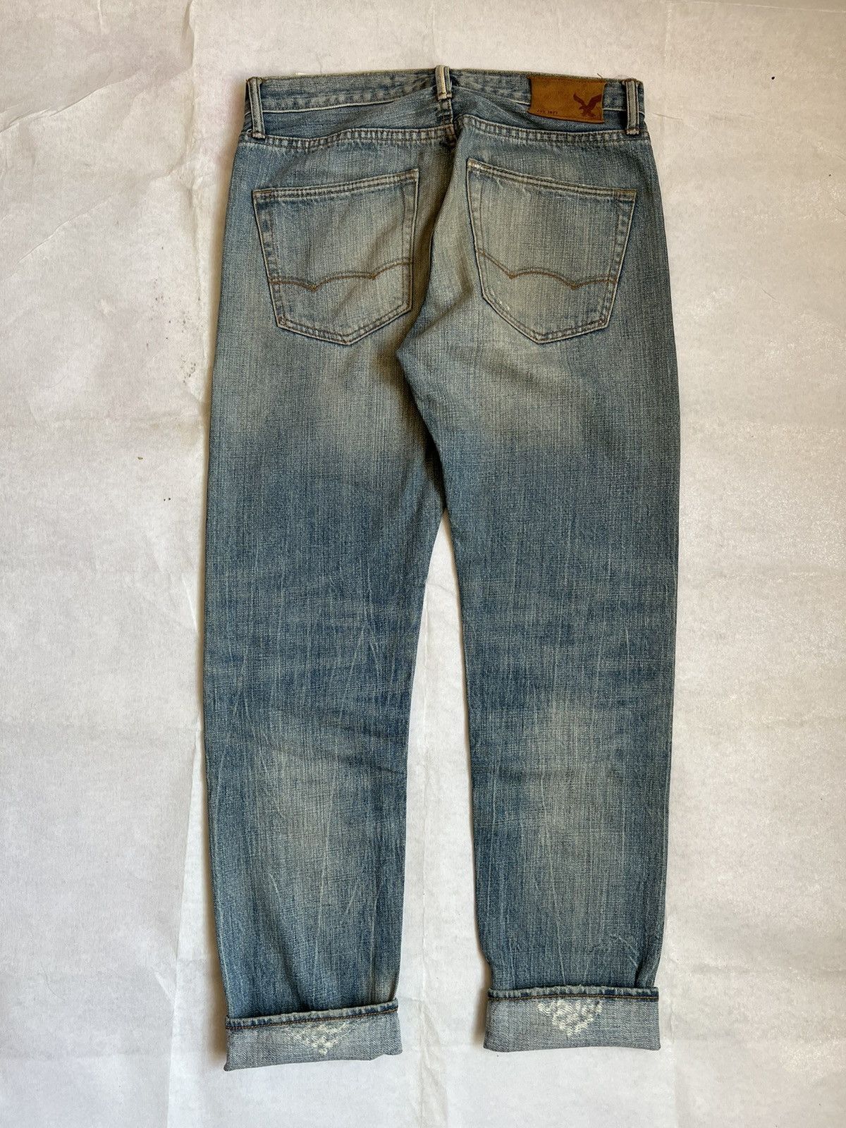 American Eagle Outfitters Vtg American Eagle Fly Button Selvedge Denim Kurt Cobain Size US 32 / EU 48 - 13 Thumbnail