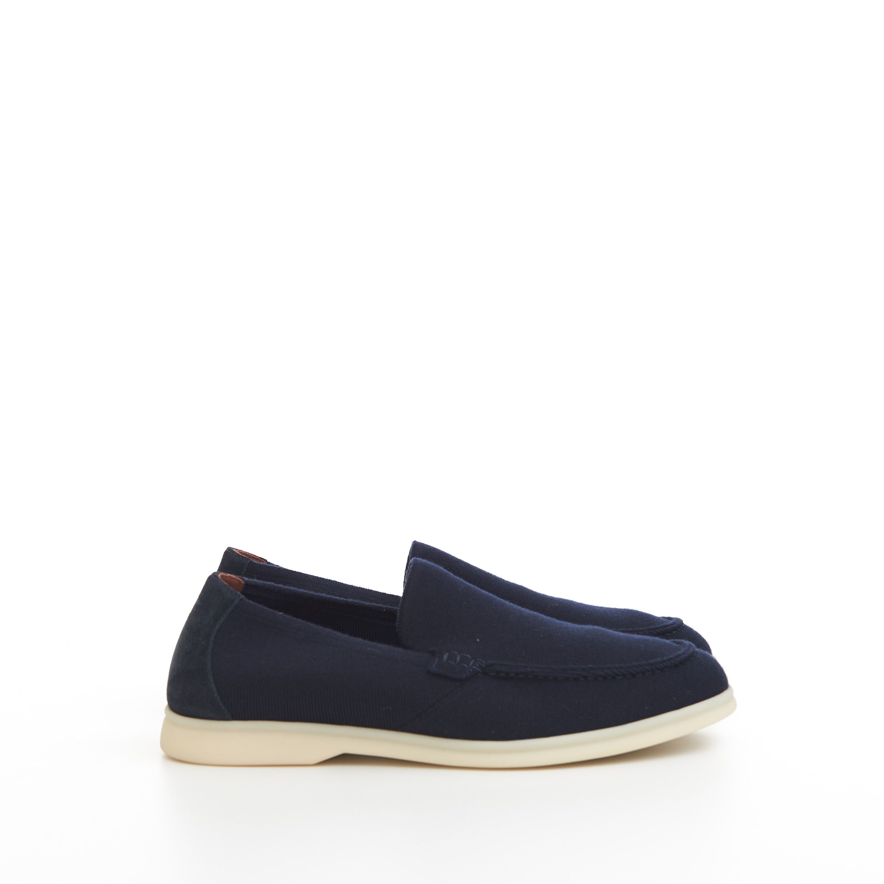 image of Loro Piana Summer Knitted Walk In Navy Blue Wish Wool Shoes, Men's (Size 7)