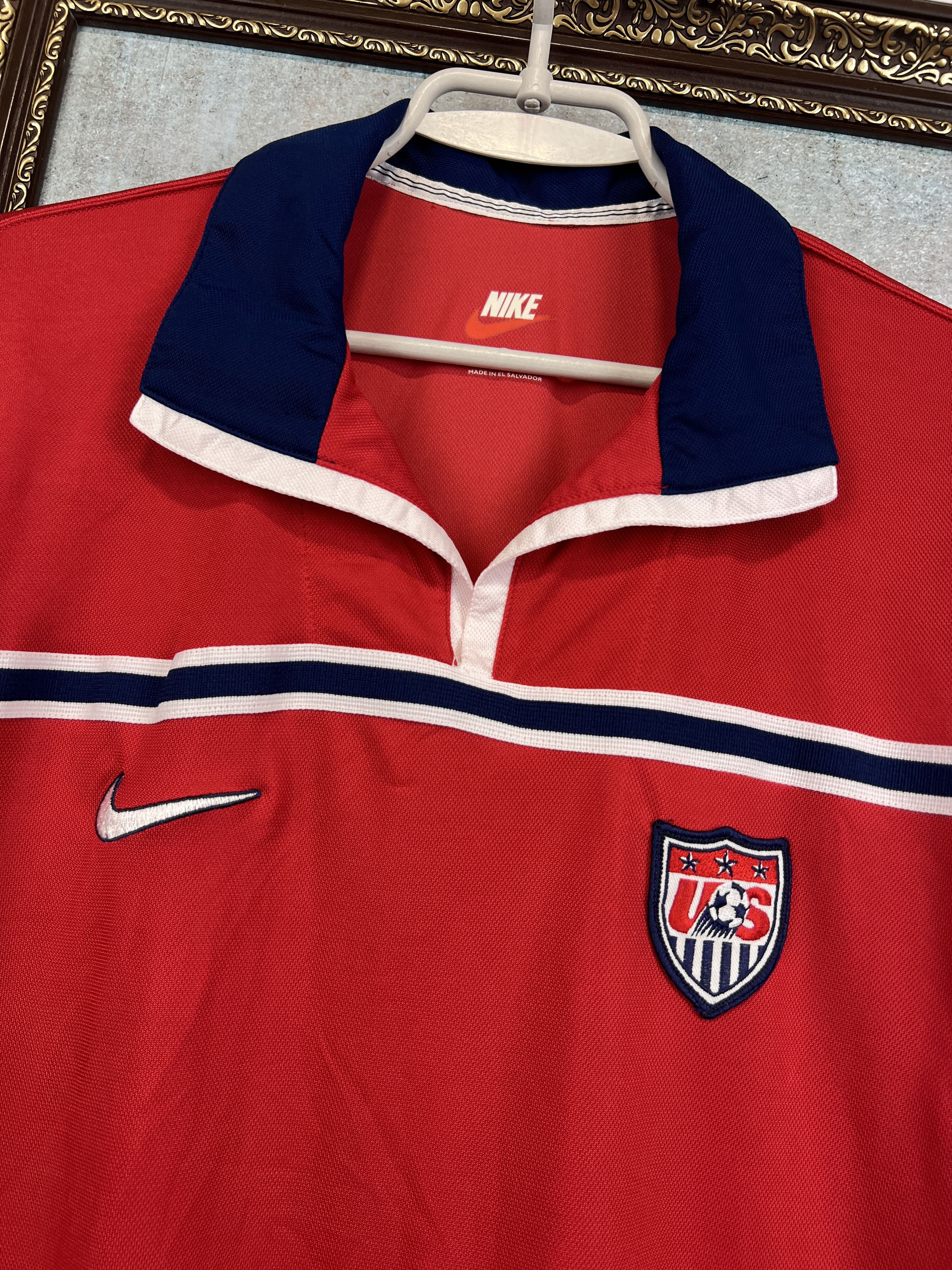 Nike USA Away football shirt 1998 Soccer Jersey Trikot National Size US M / EU 48-50 / 2 - 2 Thumbnail