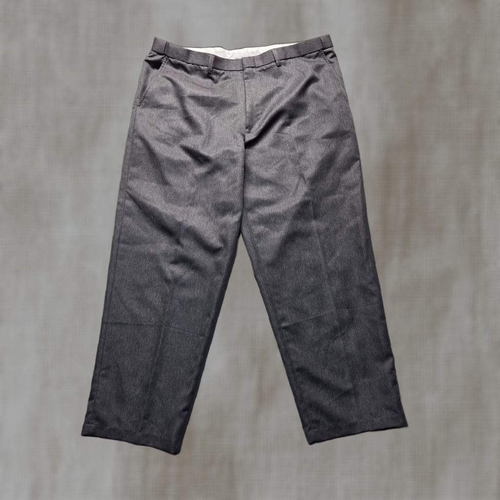 Vintage Puritan Dress Pants Gray Adult Men's Size 40 Pockets Zip Polyester Regular Straight Inseam 30wear Size US 40 / EU 56 - 1 Thumbnail