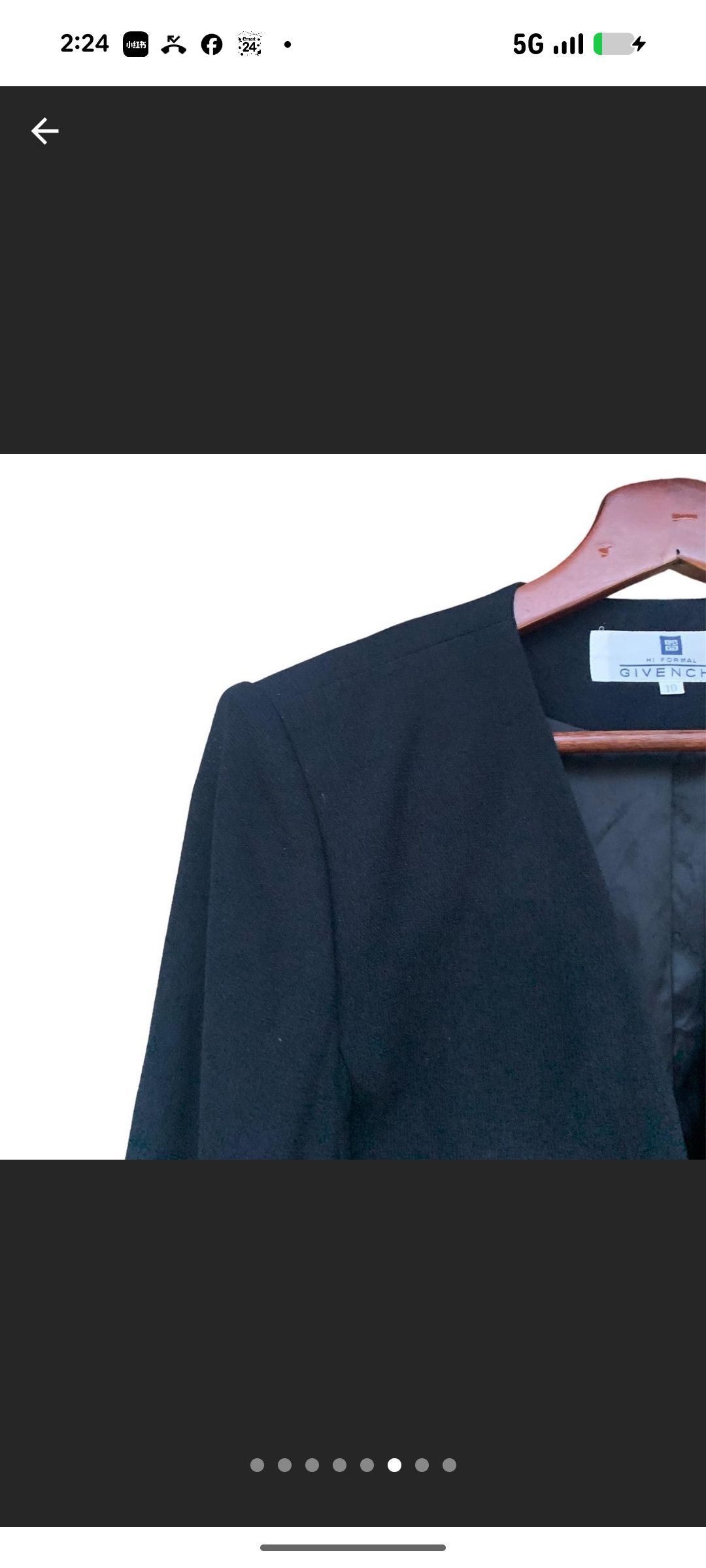 Givenchy Vintage Givenchy Hi Formal Cropped Blazer Size M / US 6-8 / IT 42-44 - 5 Thumbnail