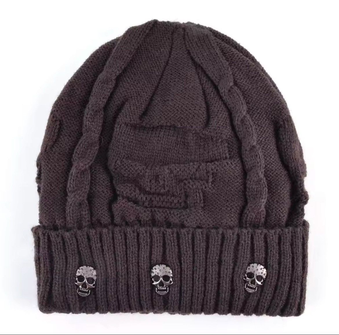 Japanese Brand Hip-hop Skull Pattern Beanie Size ONE SIZE - 5 Thumbnail