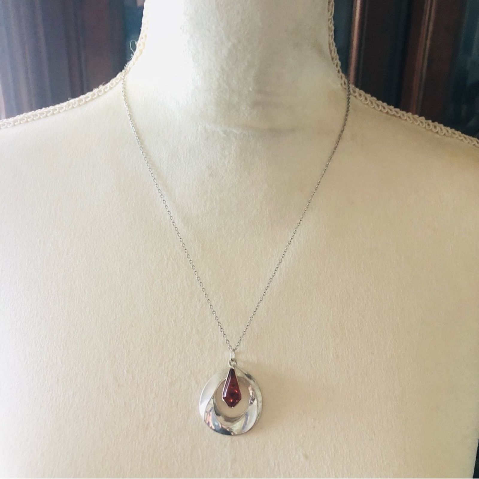 Handmade Handcrafted repurpose genuine amber 925 necklace Size ONE SIZE - 3 Thumbnail