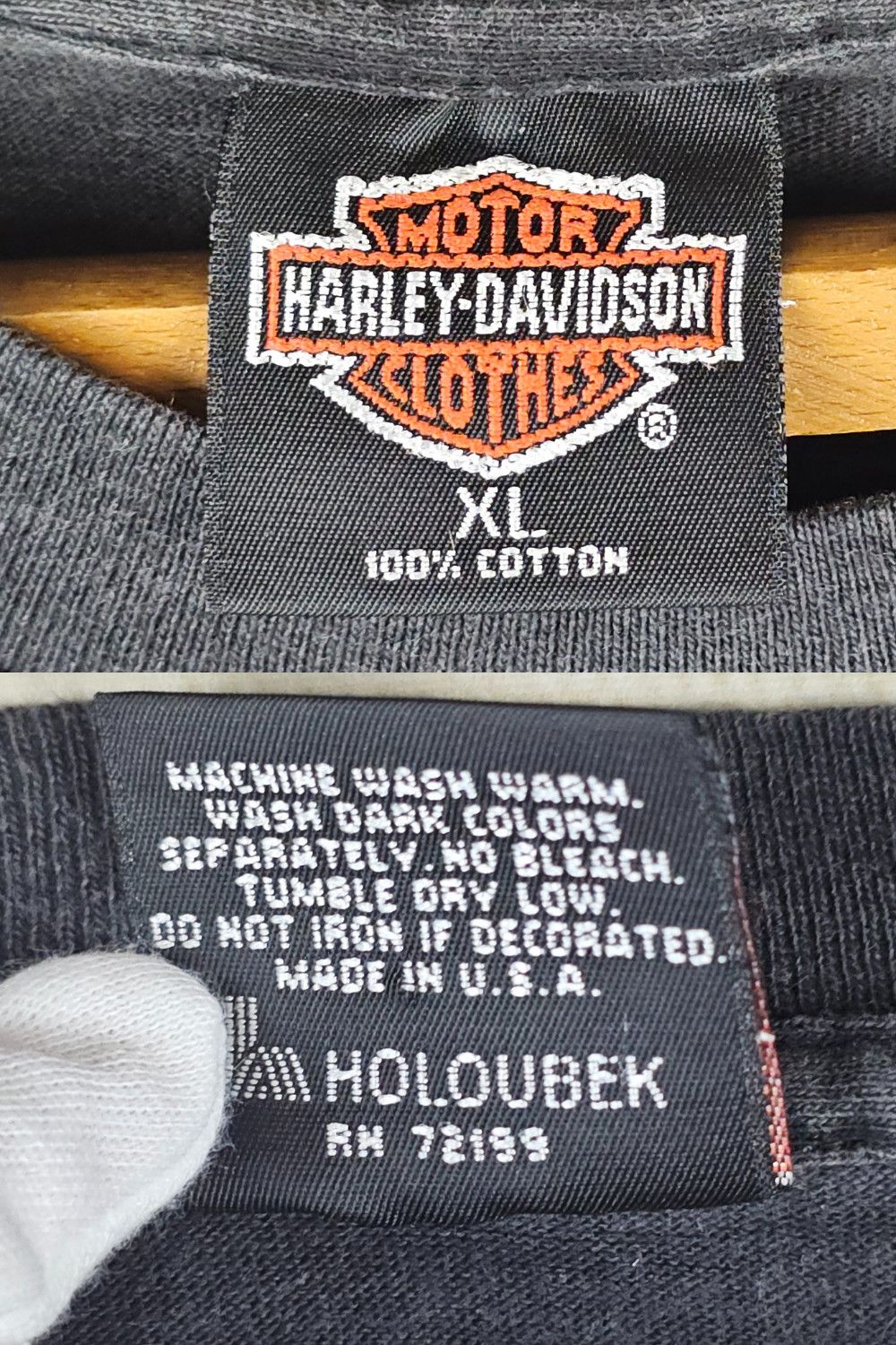 Harley Davidson 1993 Harley-Davidson “Rock & Roll with a Legend” - Holoubek Size US XL / EU 56 / 4 - 17 Thumbnail