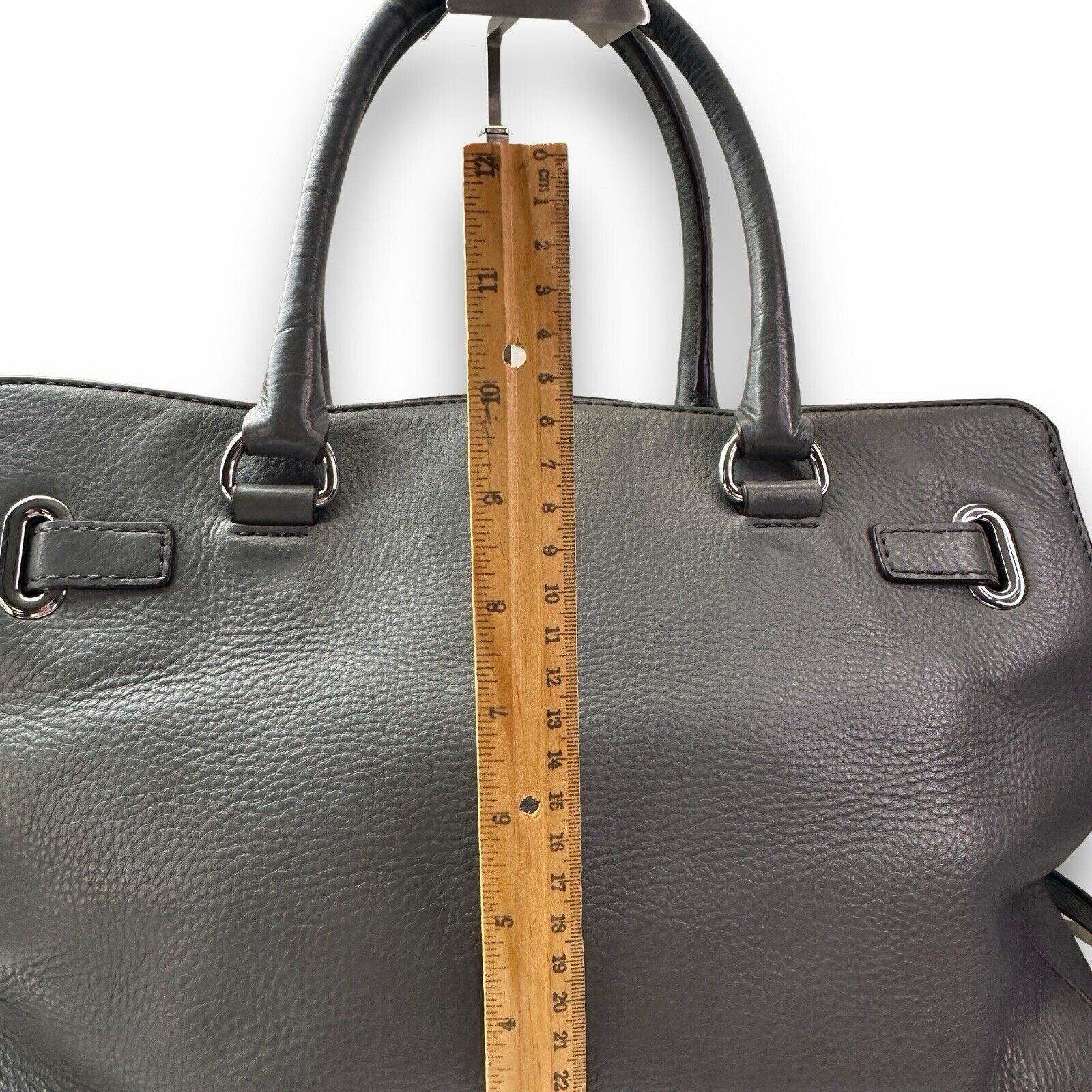 Michael Kors Michael Kors Hamilton Satchel Tote Shoulder Strap Gray 1981 Size ONE SIZE - 6 Thumbnail