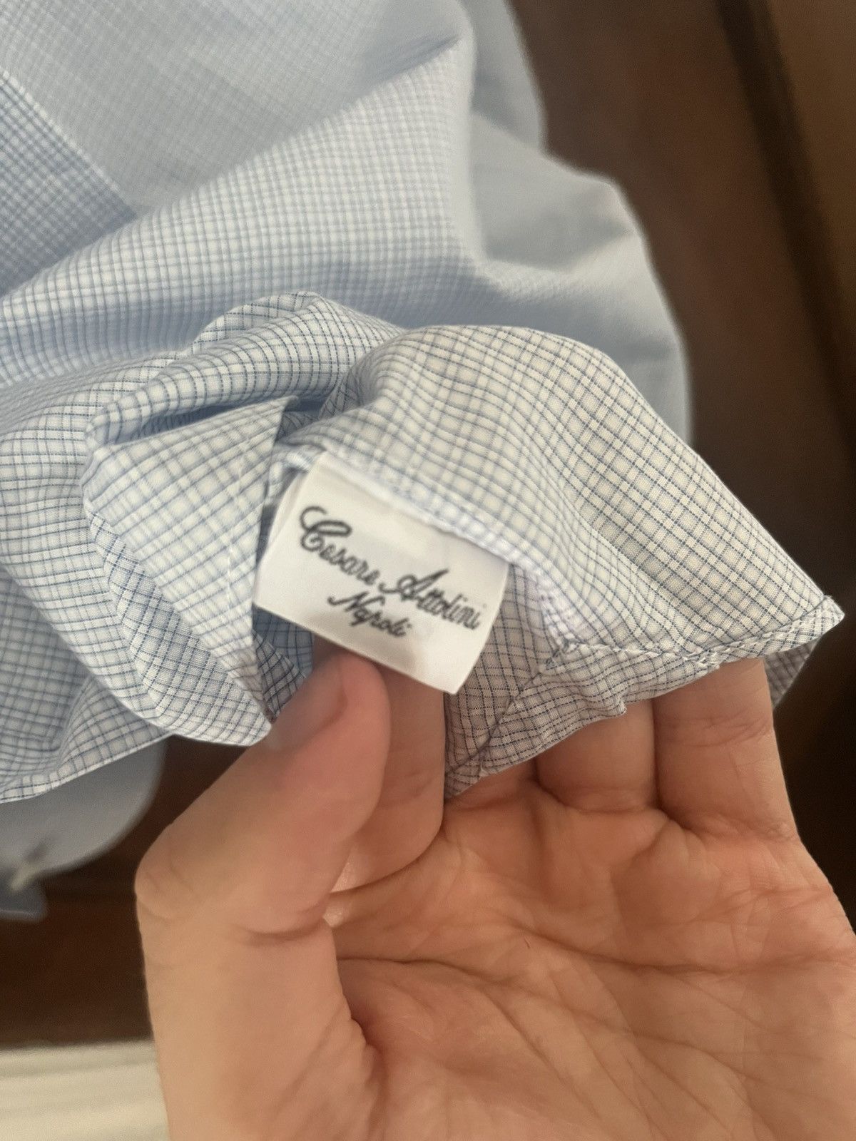 Cesare Attolini Cesare attolini blue and white shirt size 38 15 Size US S / EU 44-46 / 1 - 6 Thumbnail