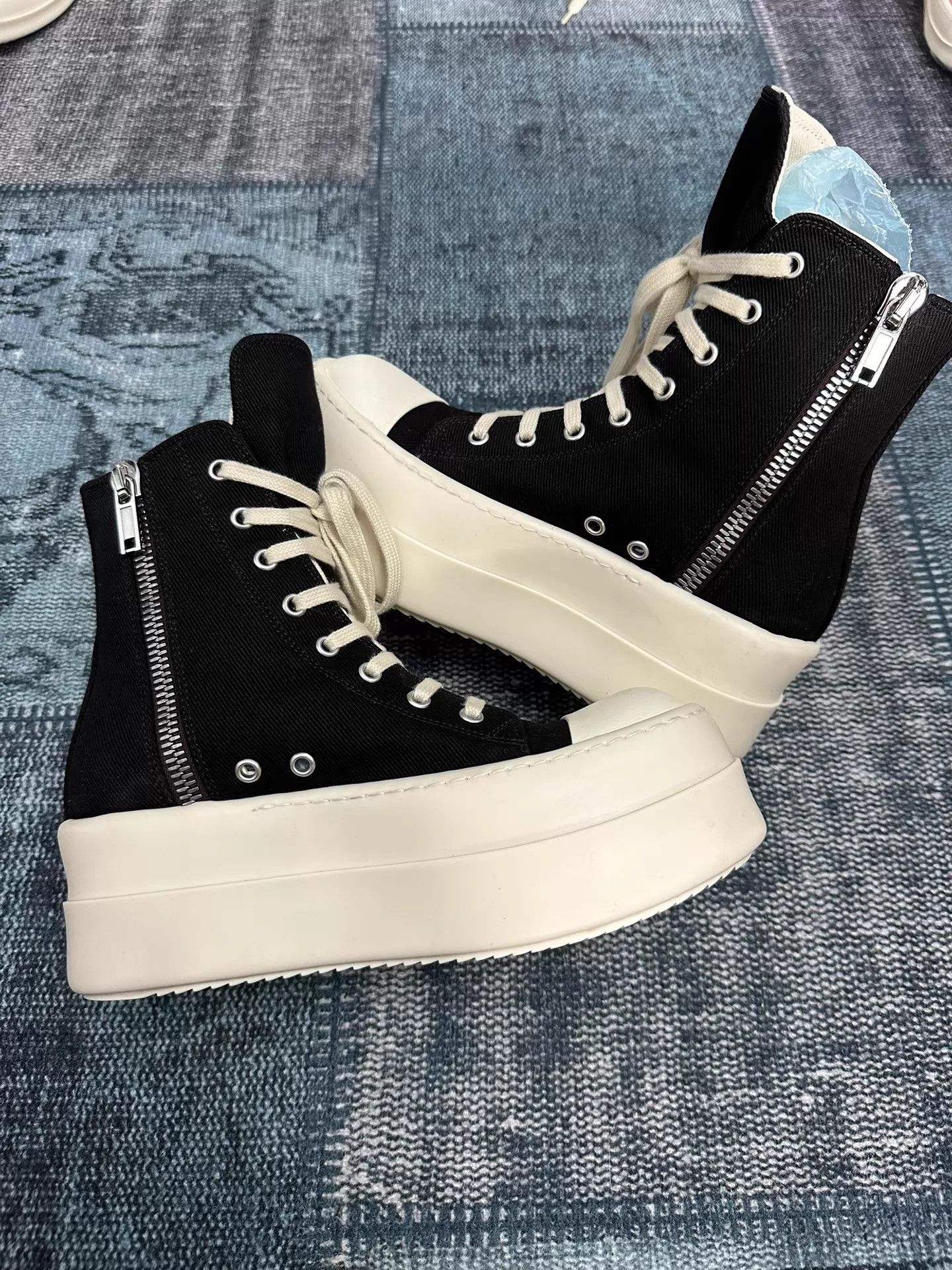 Rick Owens Rick Owens High Top Thick Sole 37.5 Worn Once Size US 7 / IT 37 - 3 Thumbnail