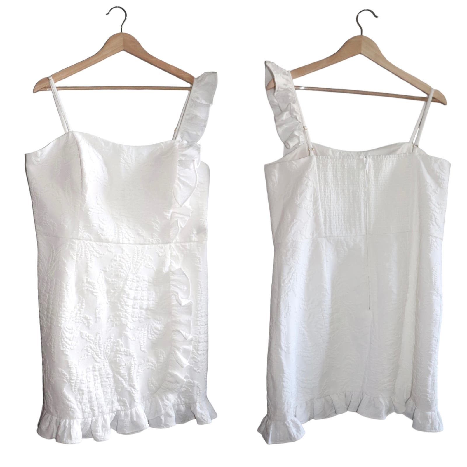 image of NWT Lilly Pulitzer Maetha Romper 01602 Size 14 in White, Women's