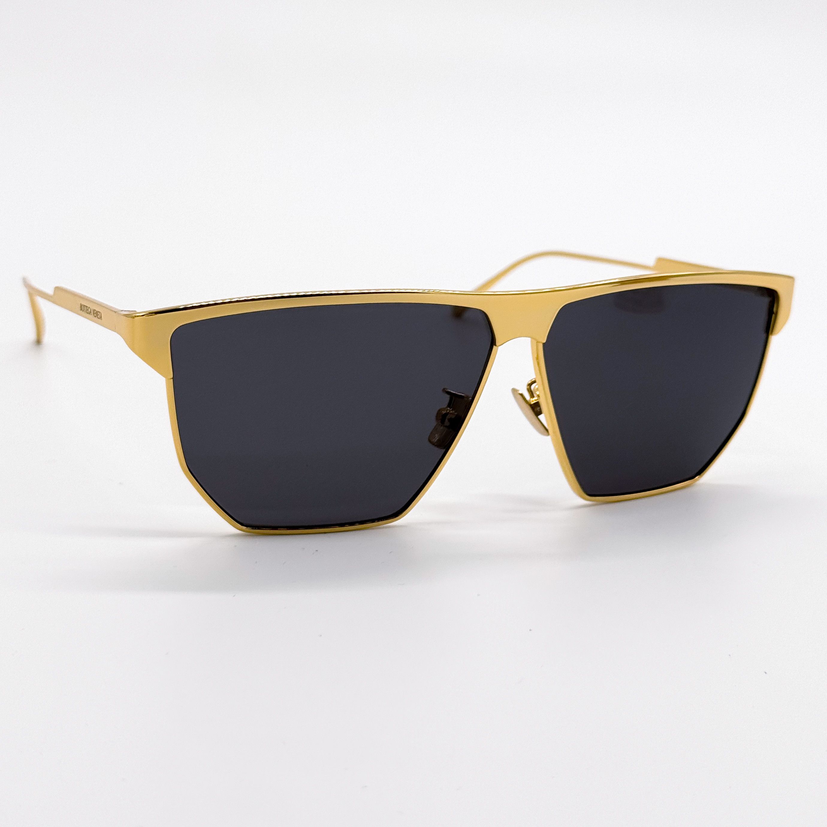 Bottega Veneta NEW BOTTEGA VENETA BV1069S 001 GOLD GREY UNISEX SUNGLASSES Size ONE SIZE - 6 Thumbnail