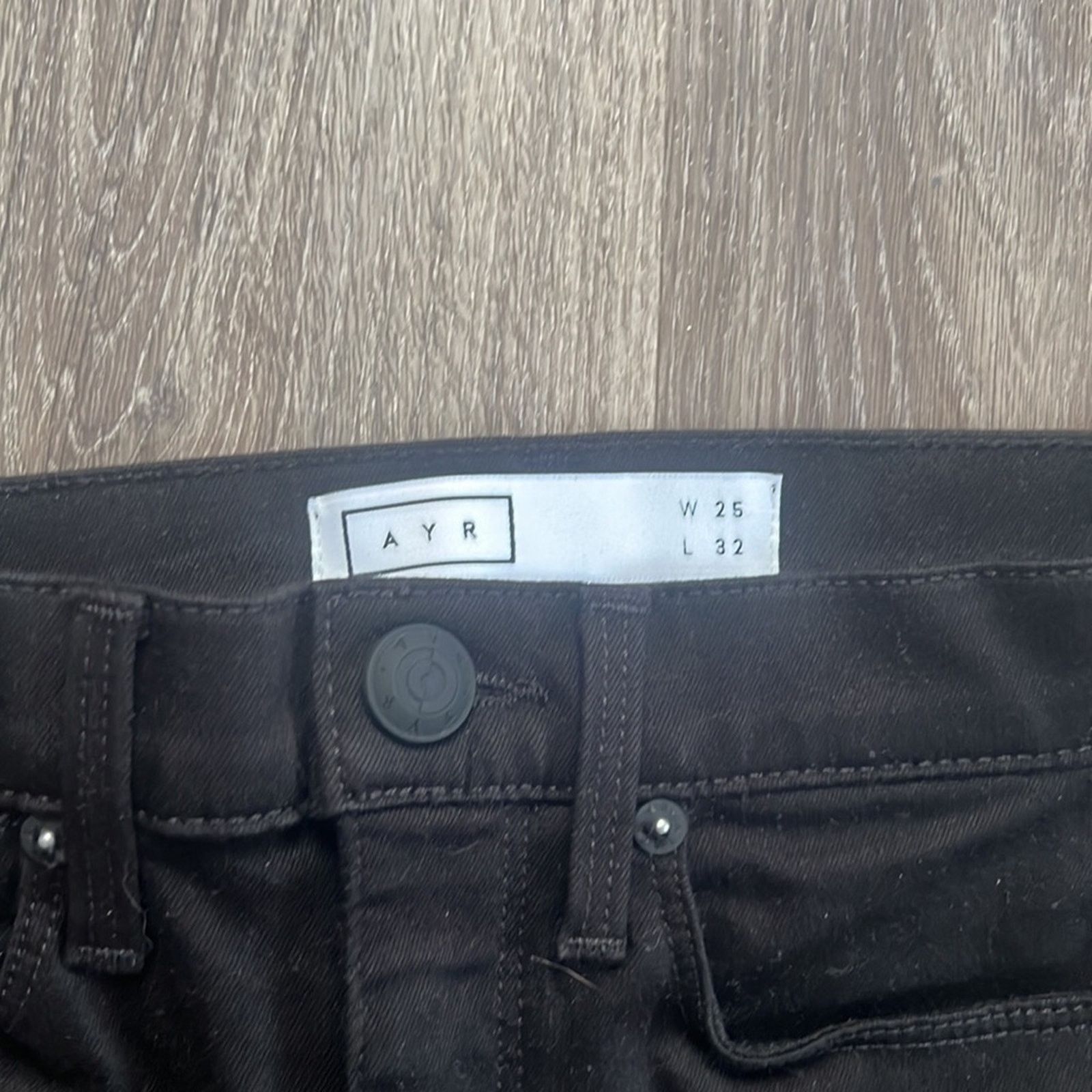 Other AYR Black Midrise Jeans 25x32 Skinny Leg Size 25" / US 0 / IT 36 - 4 Thumbnail