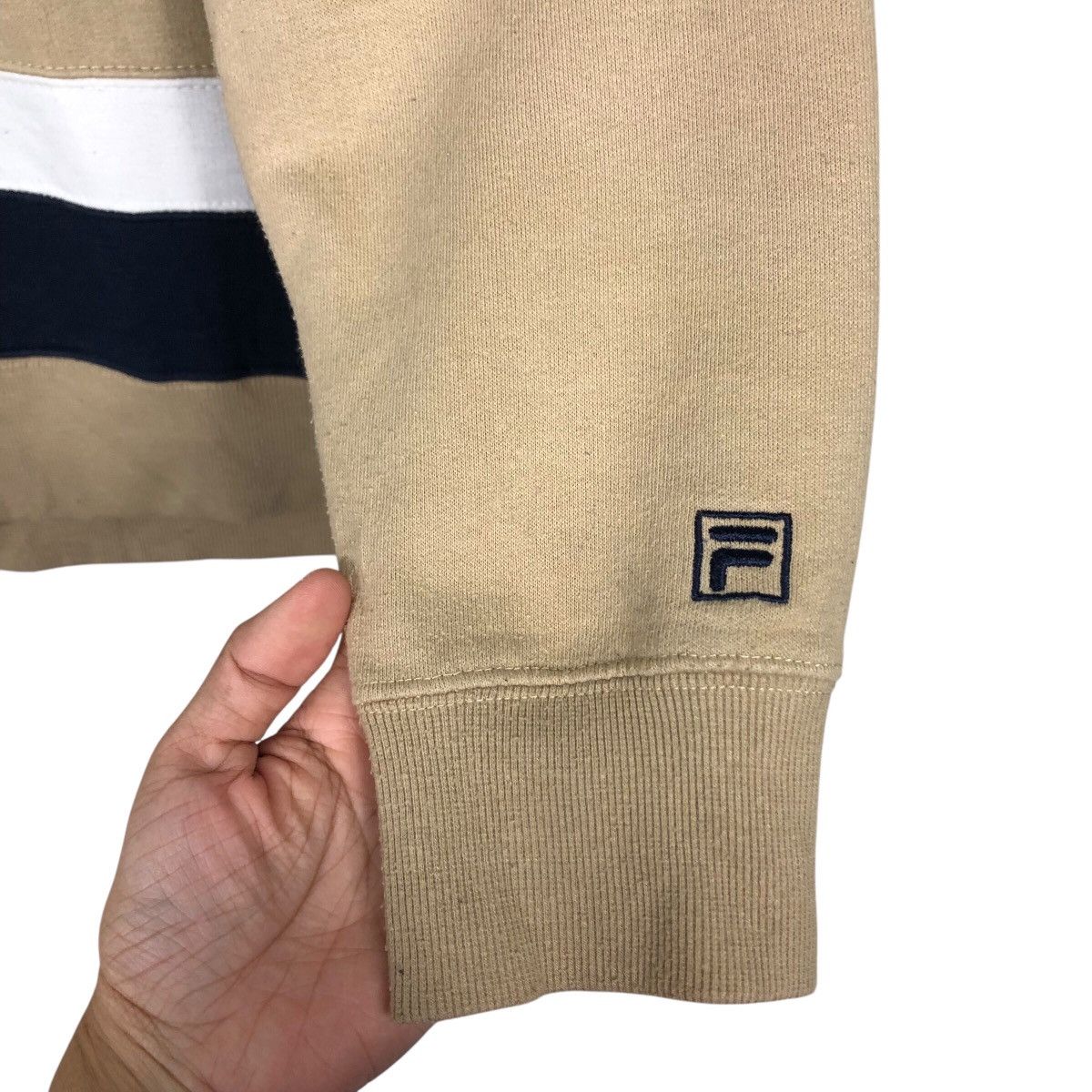 Fila × Japanese Brand 📌Vintage Sweatshirt Fila Big Logo Spell Out Size US L / EU 52-54 / 3 - 11 Thumbnail