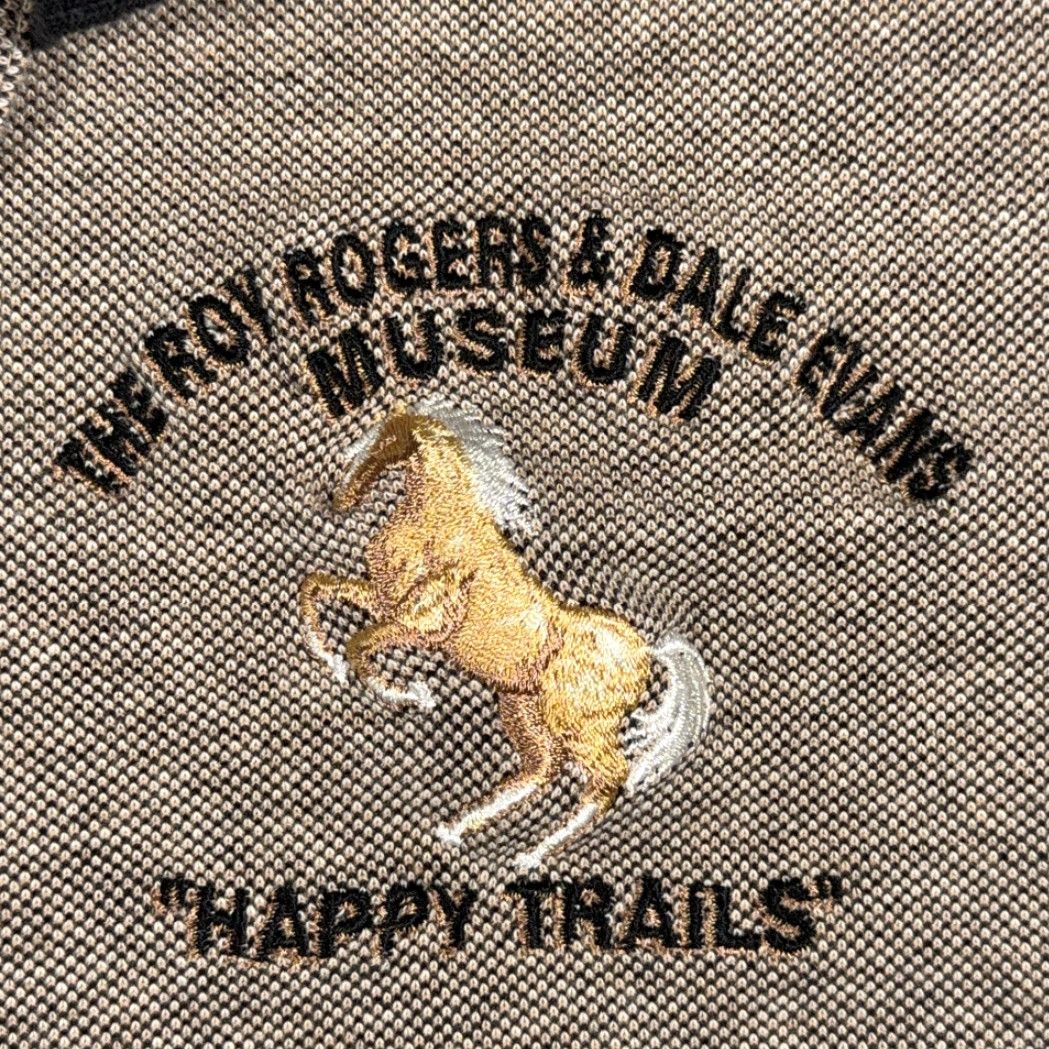 Vintage VINTAGE Roy Rogers Polo Shirt Adult LARGE Brown Diaport Polo Shirt Polo Adult Large Brown Roy Rogers & Dale Evans Museum Cowboy 90s Mens Size US L / EU 52-54 / 3 - 2 Thumbnail