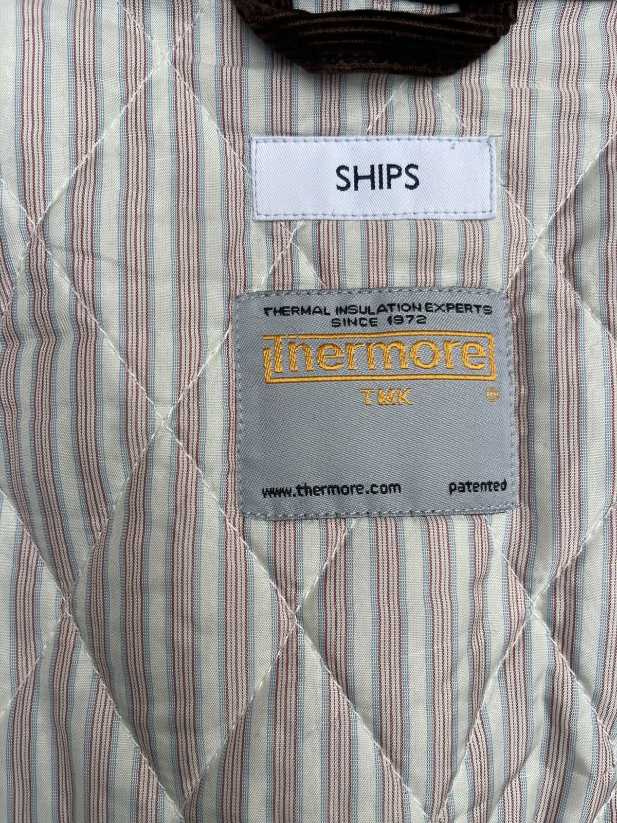 Ships Jet Blue SHIPS Japan Wool Windowpane Check Jacket Corduroy Collar Size US M / EU 48-50 / 2 - 3 Thumbnail