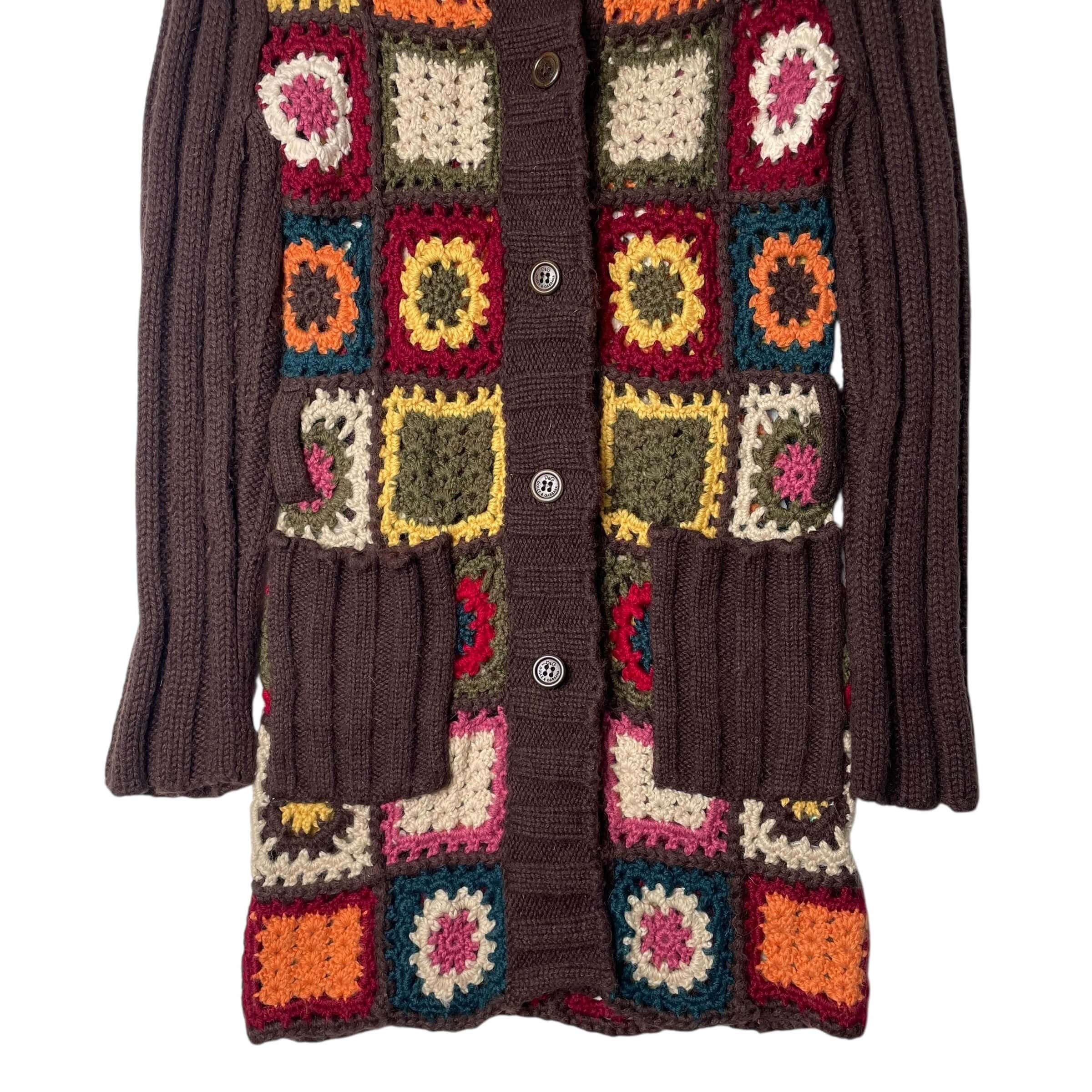 Dolce & Gabbana Dolce&gabbana wool blend crochet knit coat Size M / US 6-8 / IT 42-44 - 3 Thumbnail