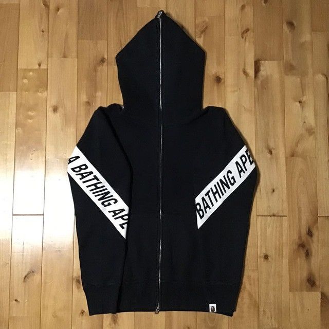 Bape BAPE LOGO flag check full zip hoodie a bathing ape Size US S / EU 44-46 / 1 - 2 Thumbnail