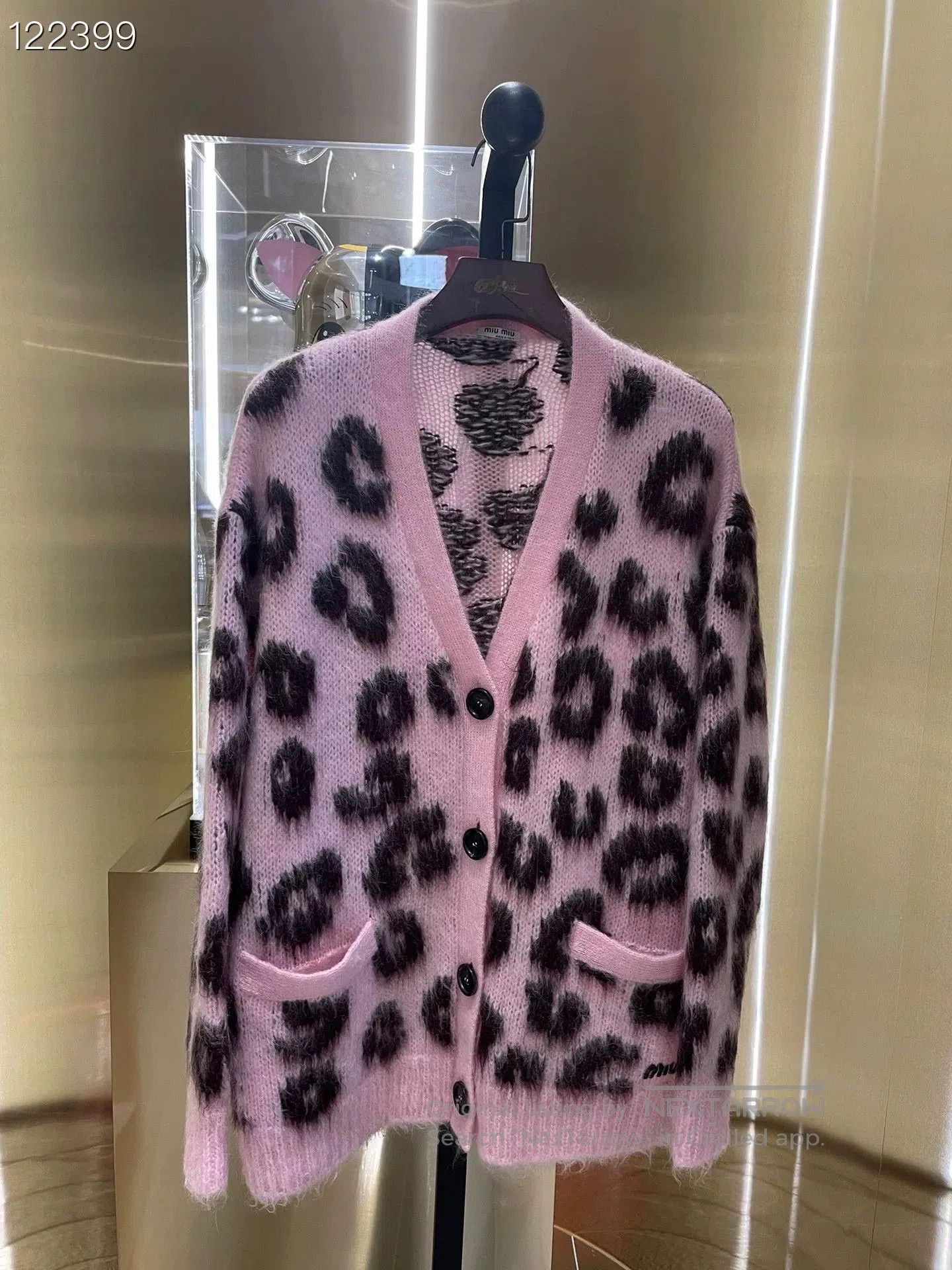 Miu Miu Miumiu Mohair Pink Knit Cardigan. Size S / US 4 / IT 40 - 1 Thumbnail
