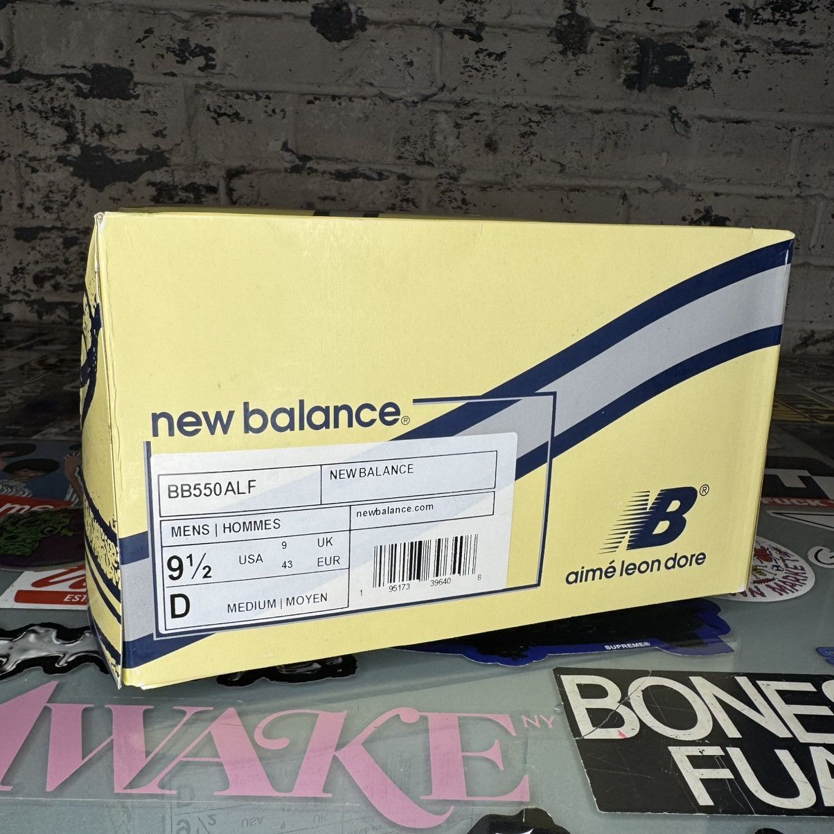 Aime Leon Dore × New Balance Aimé Leon Dore New Balance 550 Sz 9.5 Navy Used Size US 9.5 / EU 42-43 - 6 Thumbnail