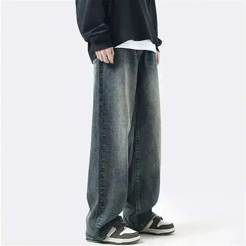 Japanese Brand Button Pocket Loose Jeans Size US 32 / EU 48 - 3 Thumbnail