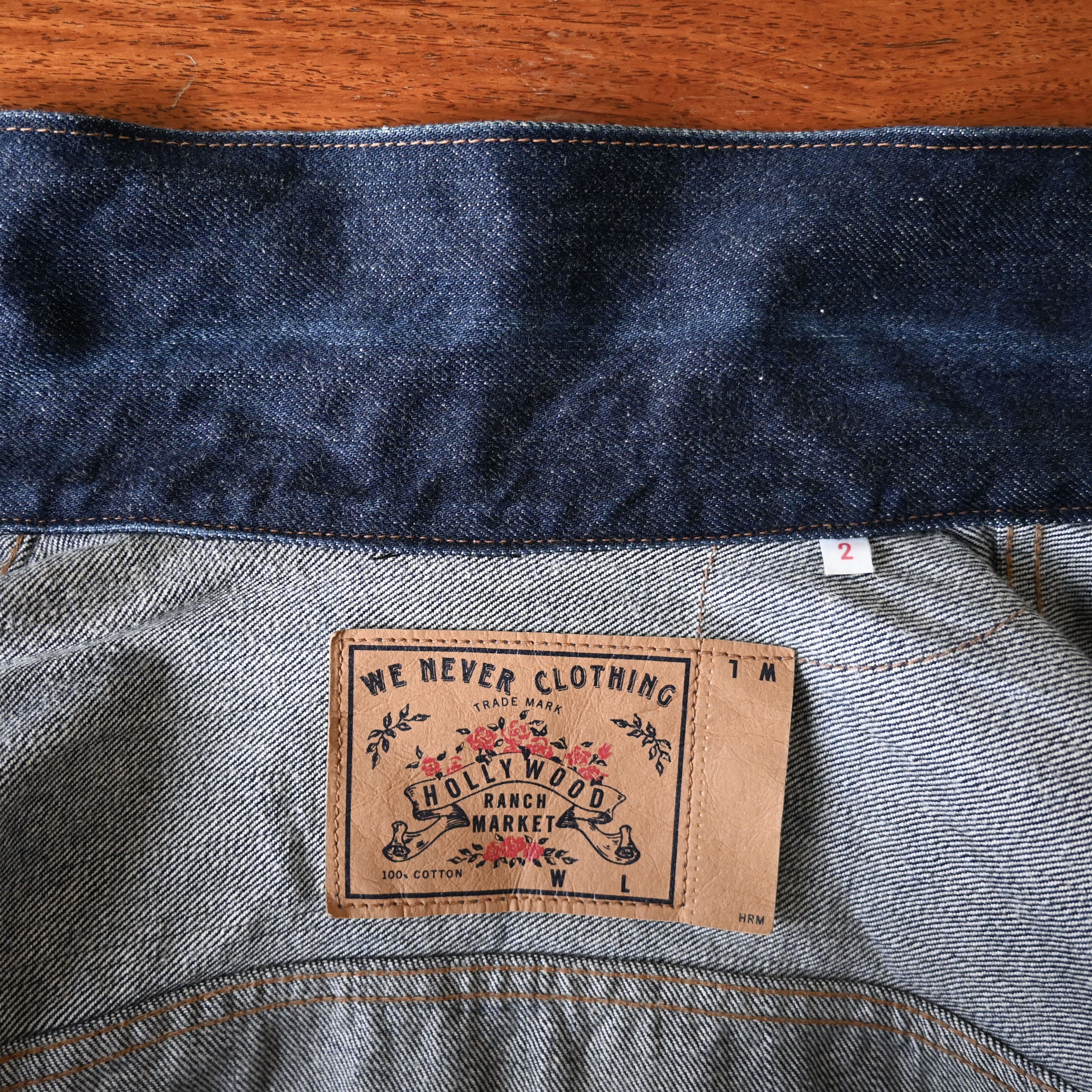 HOLLYWOOD RANCH MARKET H.R.MARKET indigo denim tracker jacket made in Japan Size US M / EU 48-50 / 2 - 11 Thumbnail