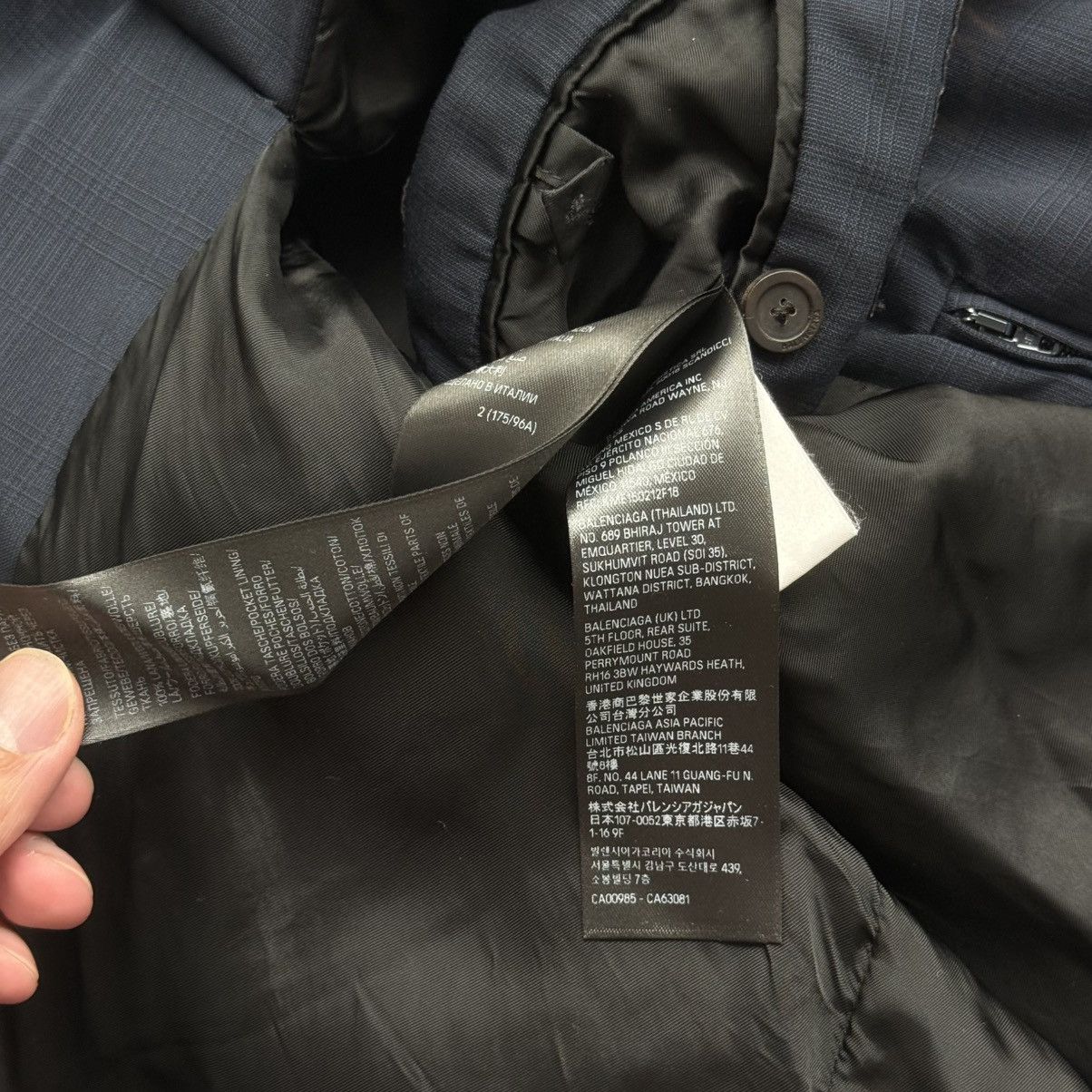 Balenciaga Balenciaga Graffiti Skater Tailored Jacket Navy Size US M / EU 48-50 / 2 - 9 Thumbnail