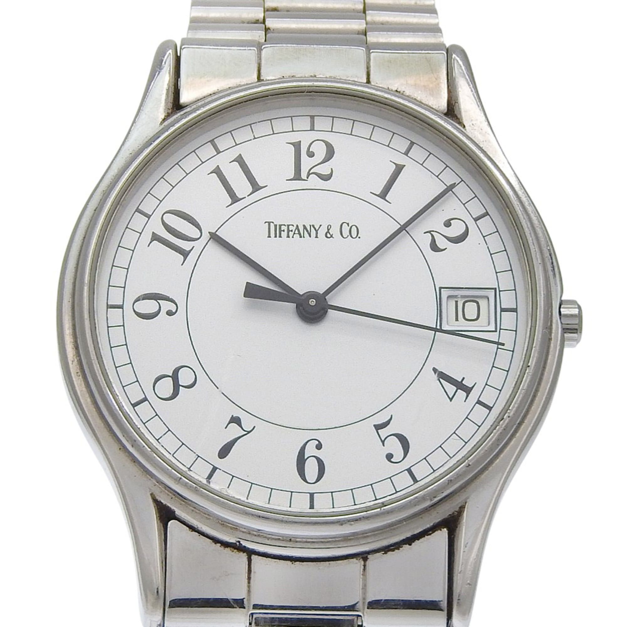 Tiffany & Co. Tiffany & Co. Classic Watch, Stainless Steel, Quartz, Analog, White Dial, Unisex Size ONE SIZE - 1 Thumbnail