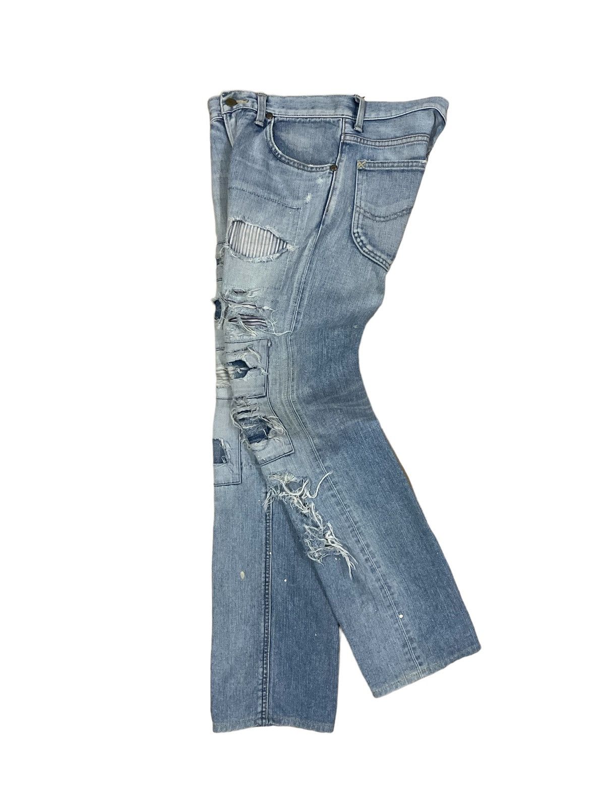 Lee Vintage 90s Lee Cowboy Rider Sanforized Boro Sishoko Jeans Size US 29 - 2 Thumbnail