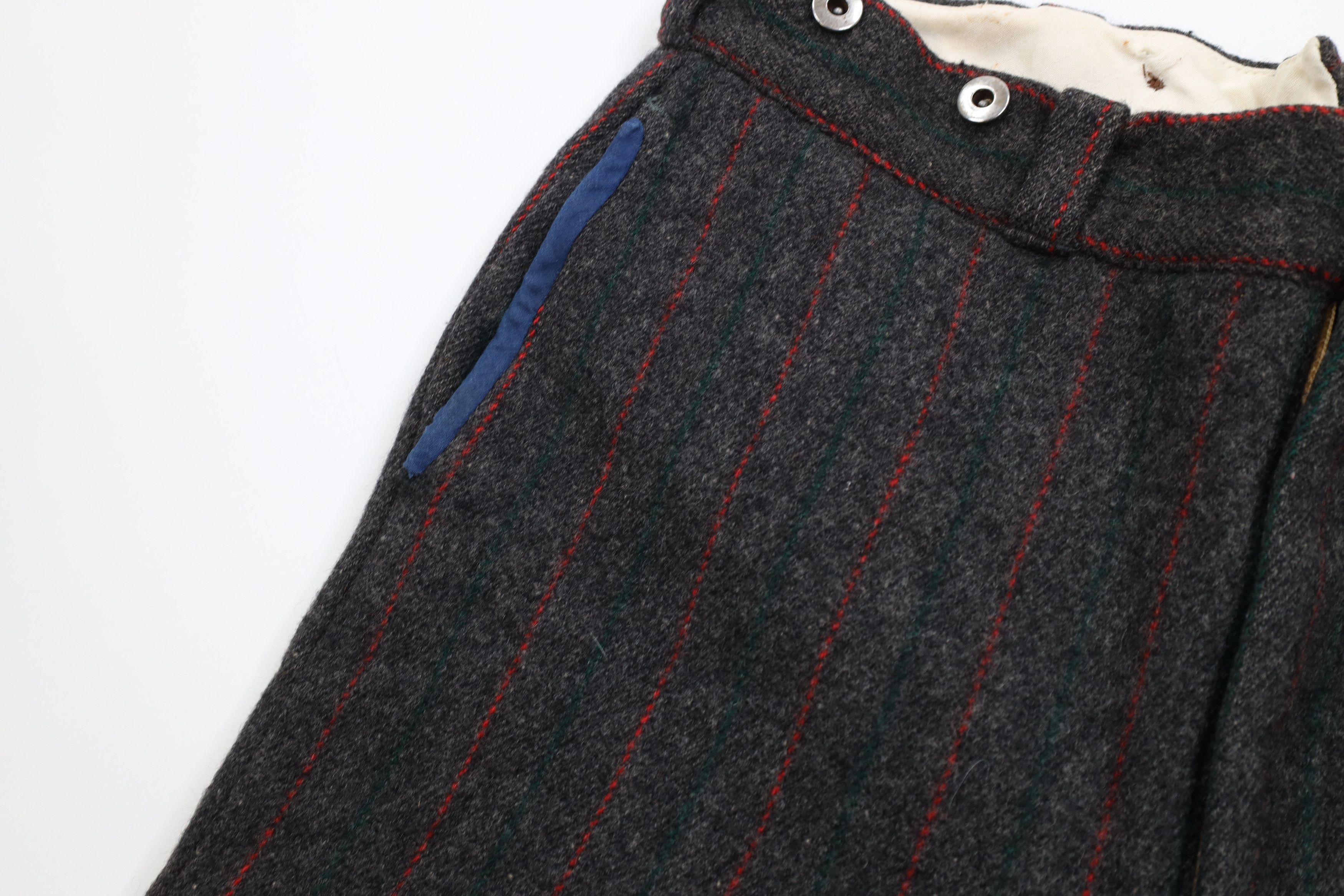 Woolrich Woolen Mills Vintage 70s Woolrich Heavy Wool Striped Wide Leg Pants USA Size US 34 / EU 50 - 7 Thumbnail