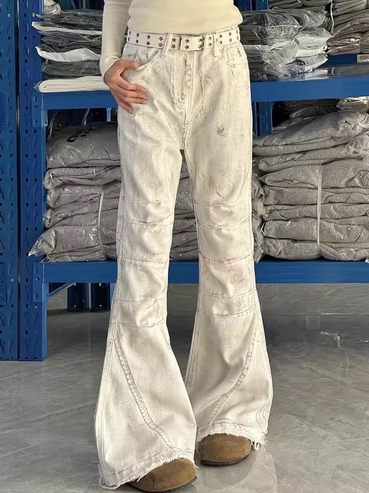 Jean ltx vintage washed faded loose baggy bootcut jeans Size US 31 - 3 Thumbnail