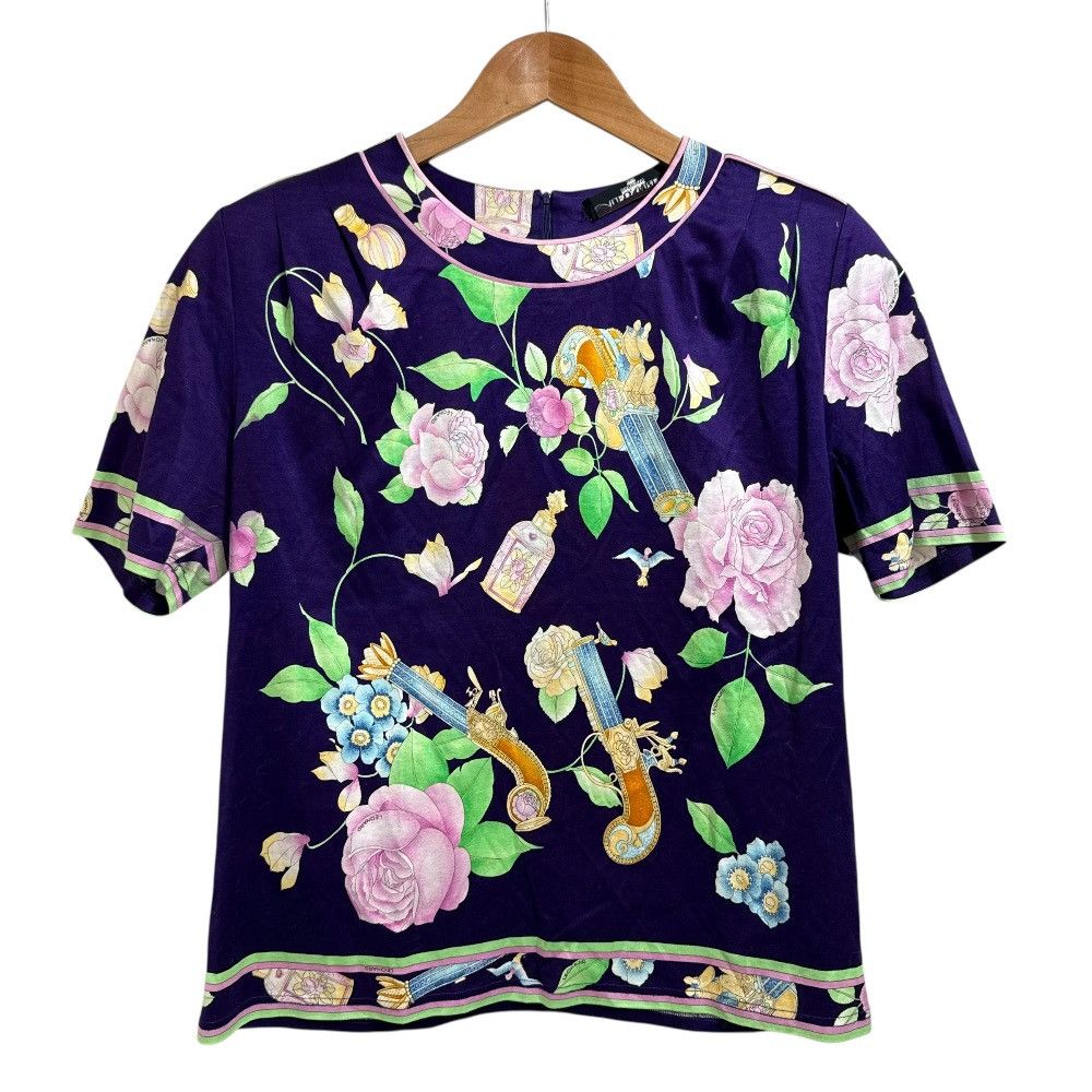 Other LEONARD FASHION Rose Print Pullover Blouse Cotton Tops DUTY FREE for USA