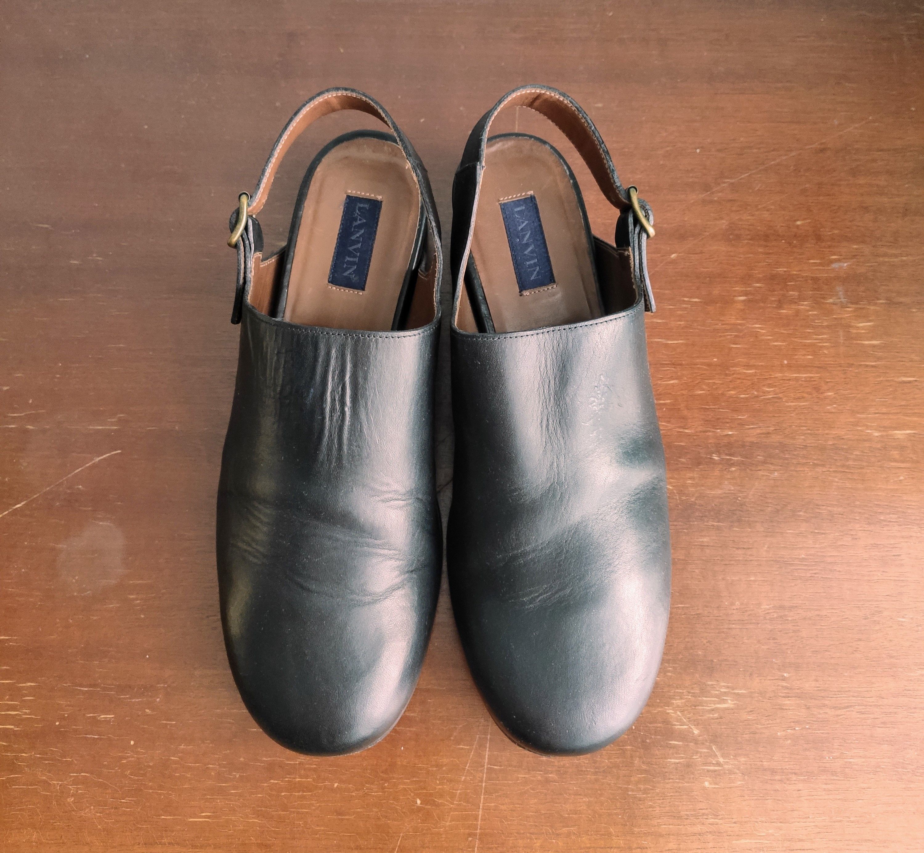 Lanvin Leather Clogs.like Guidi Or Rick Owens Shoes in Black, Men's (Size 8)