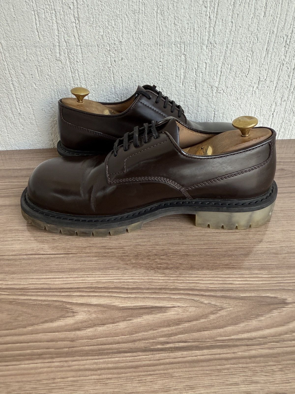 Bottega Veneta Calfskin brush leather derby Size US 8 / EU 41 - 11 Thumbnail