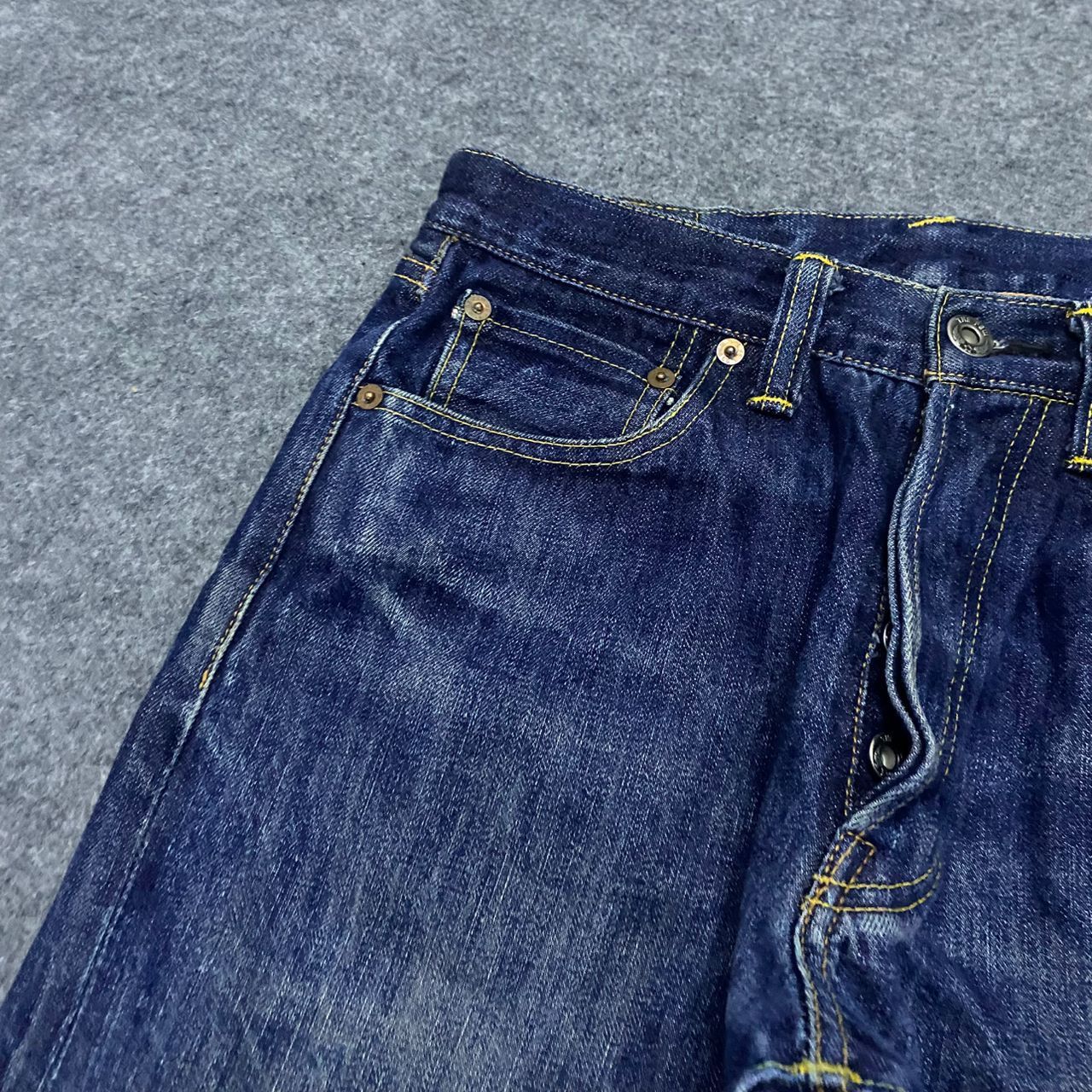 If Six Was Nine Vintage The Few MFG. Co Selvedge Redline Distressed Denim Size US 29 - 14 Thumbnail