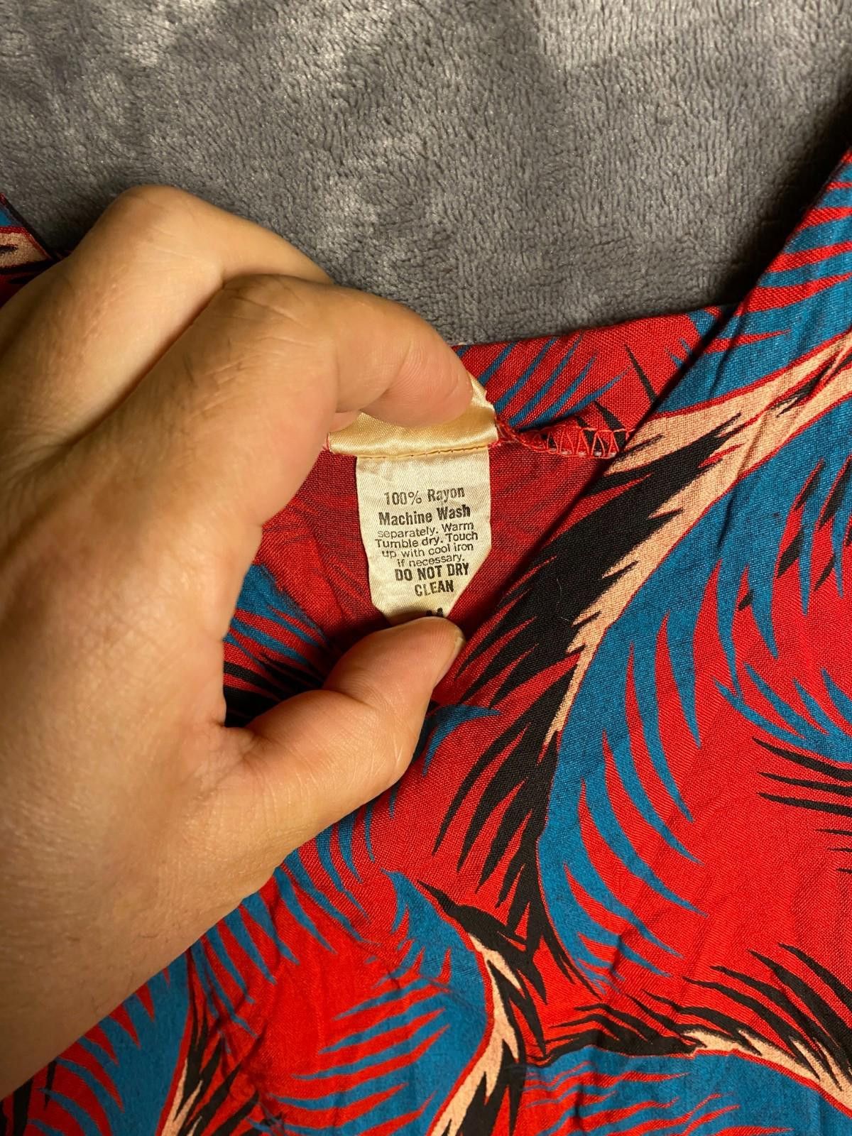 Designer Vintage LGY Rayon Womens Tropical Red Tank Top Sz. M (B13) Size M / US 6-8 / IT 42-44 - 9 Thumbnail