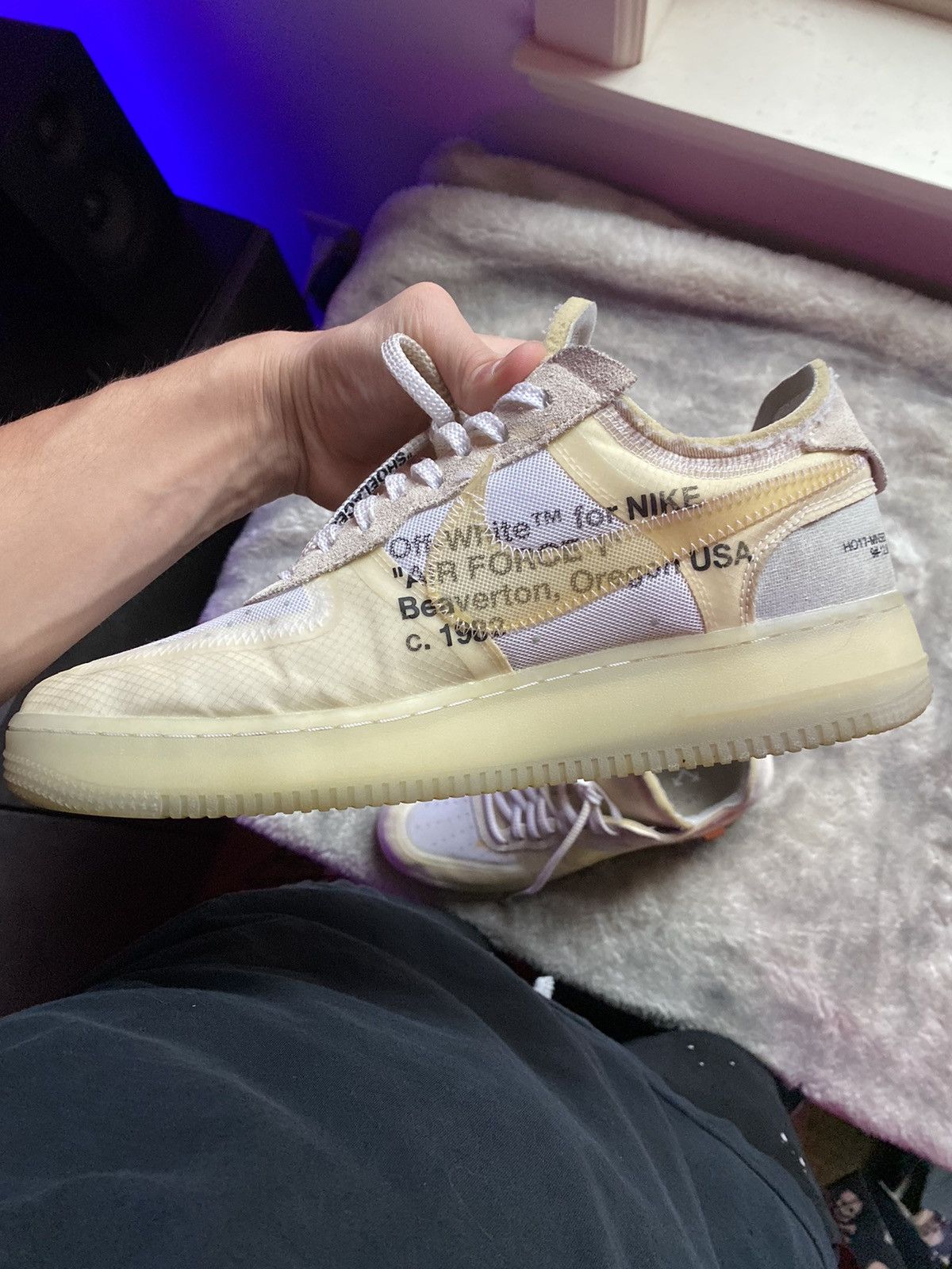 Nike × Off-White × Virgil Abloh Off White Nike Air Force 1 Size US 10 / EU 43 - 2 Thumbnail