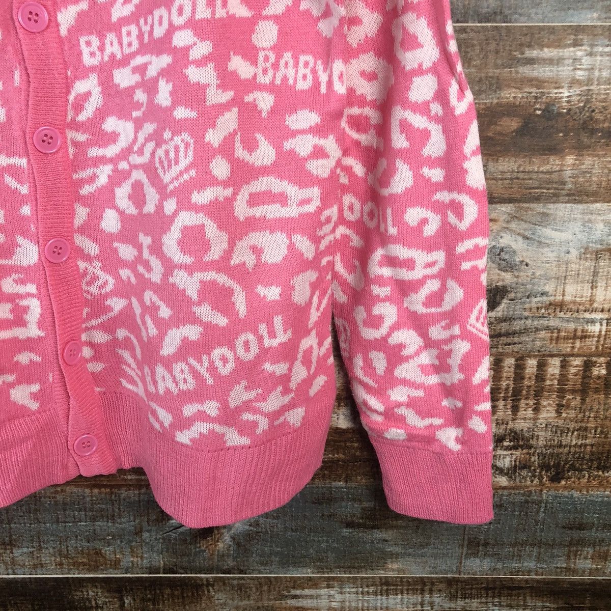 Japanese Brand DL Baby Doll Pink Cardigan Knitwear #C673 Size S / US 4 / IT 40 - 8 Thumbnail