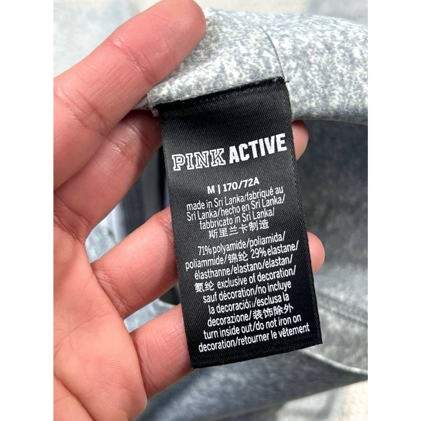 Victoria's Secret Victoria's Secret Pink Active Leggings Womens Medium Gray Heathered Athletic Yoga Leggings Womens M Gray Heathered Athletic Yoga Size 32" / US 10 / IT 46 - 7 Thumbnail
