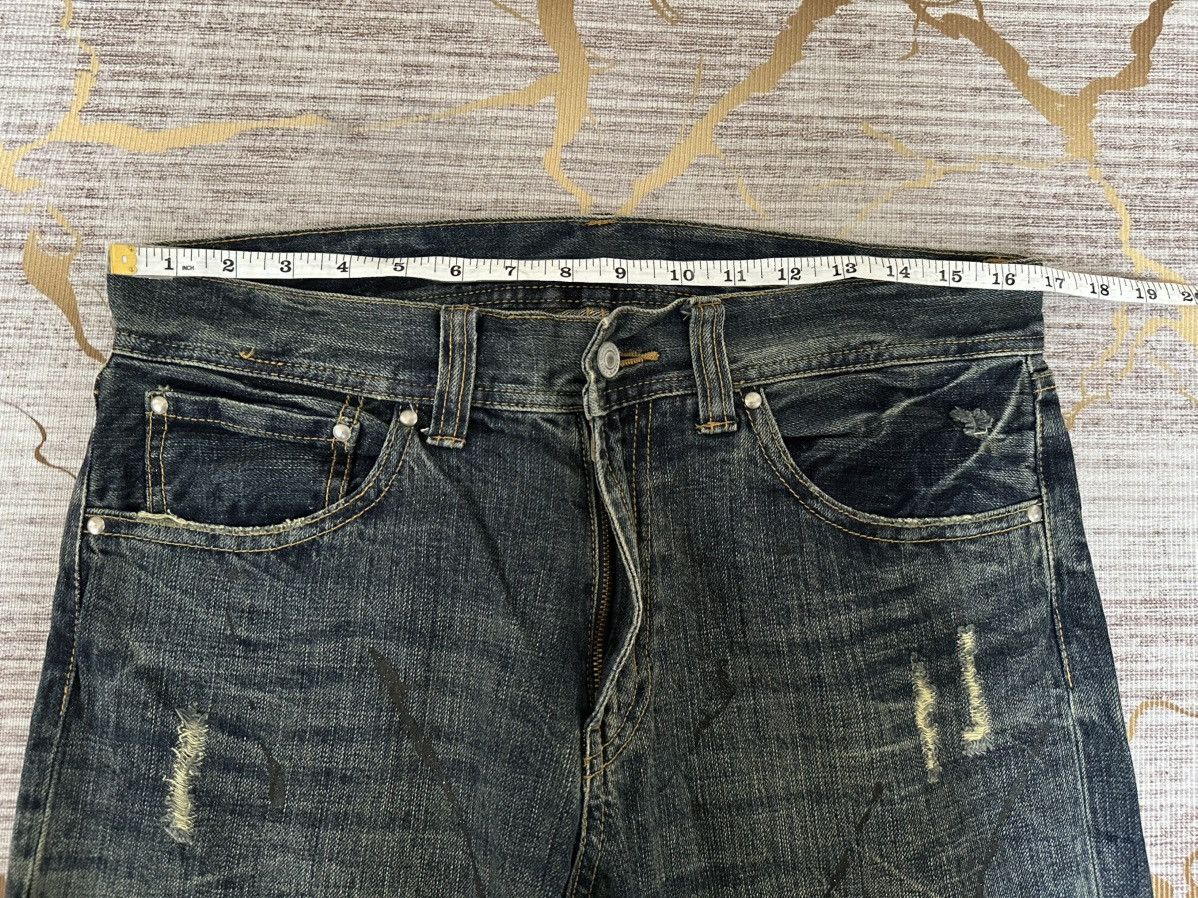 Japanese Brand FLARE Japanese Brand Distressed Claw Marks Design Denim Size US 33 - 4 Thumbnail