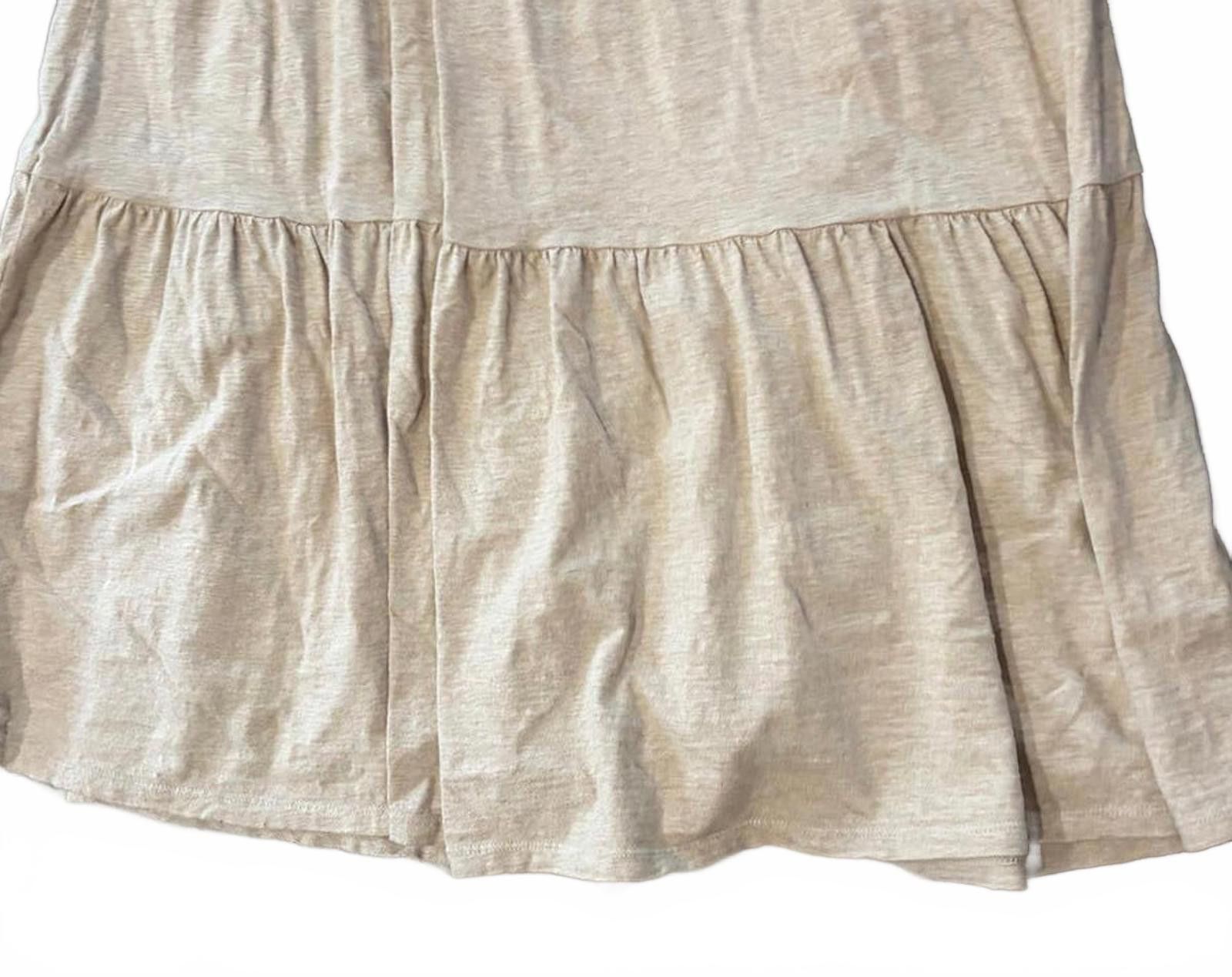 Cosmic Wonder Wonderly Beige Sleeveless Tiered Maxi Dress sz Small Size S / US 4 / IT 40 - 2 Thumbnail