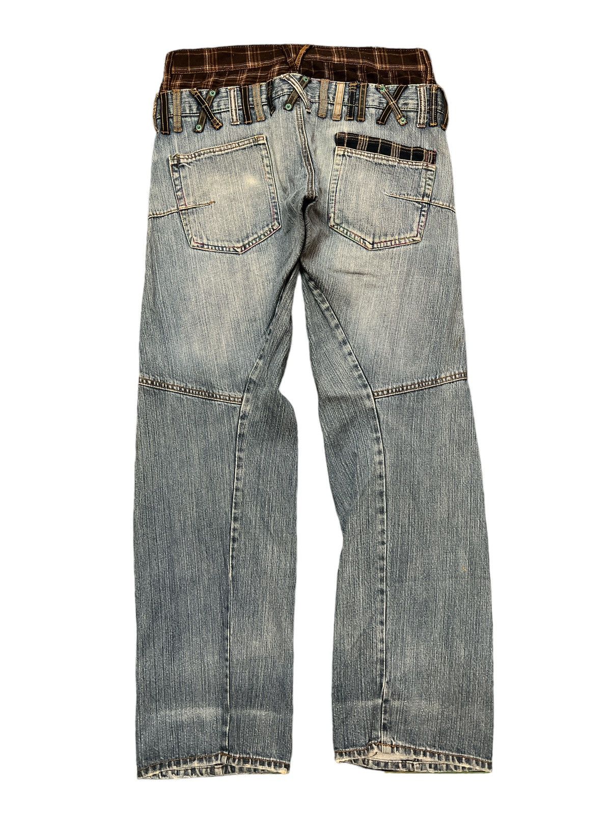 Japanese Brand × Vintage DOUBLE WAIST💥BREATHMINT TWIST DISTRESSED DENIM PANT Size US 32 / EU 48 - 5 Thumbnail