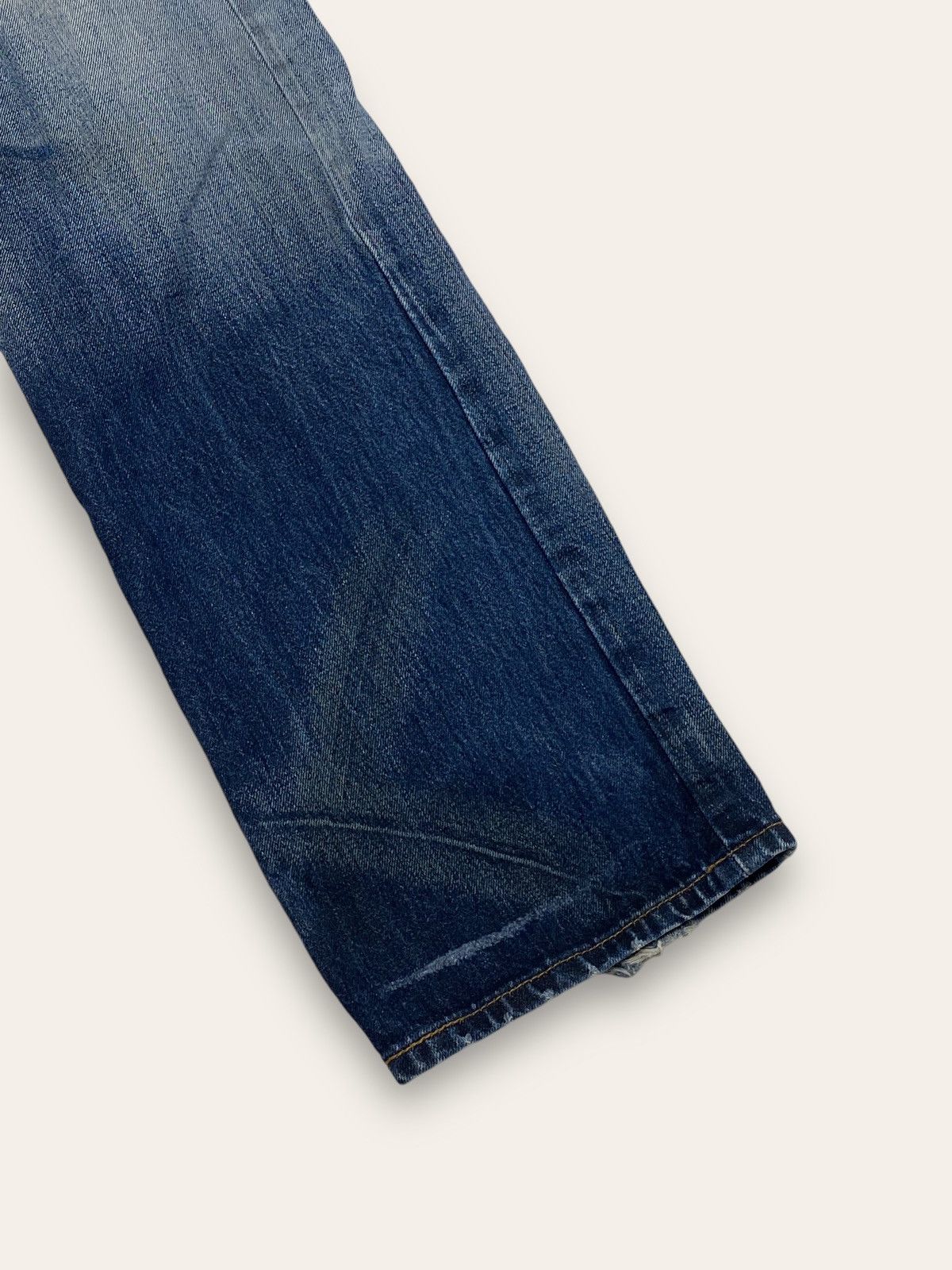 Levi's Vintage LEVIS Grunge Punk Distressed Denim Jeans 501 W35 L32 Size US 35 - 3 Thumbnail