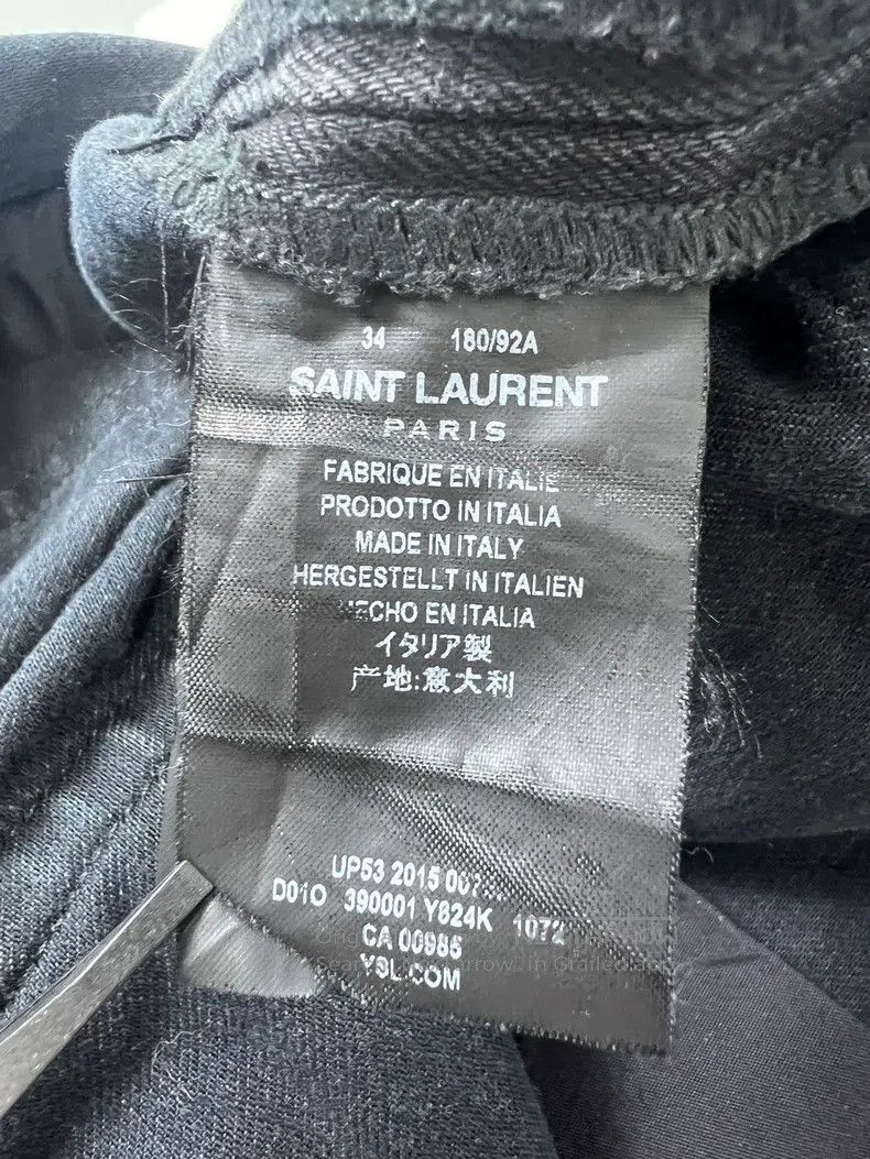 Saint Laurent Paris Saint Laurent Paris Black Basic Denim Pants Size US 34 / EU 50 - 6 Thumbnail