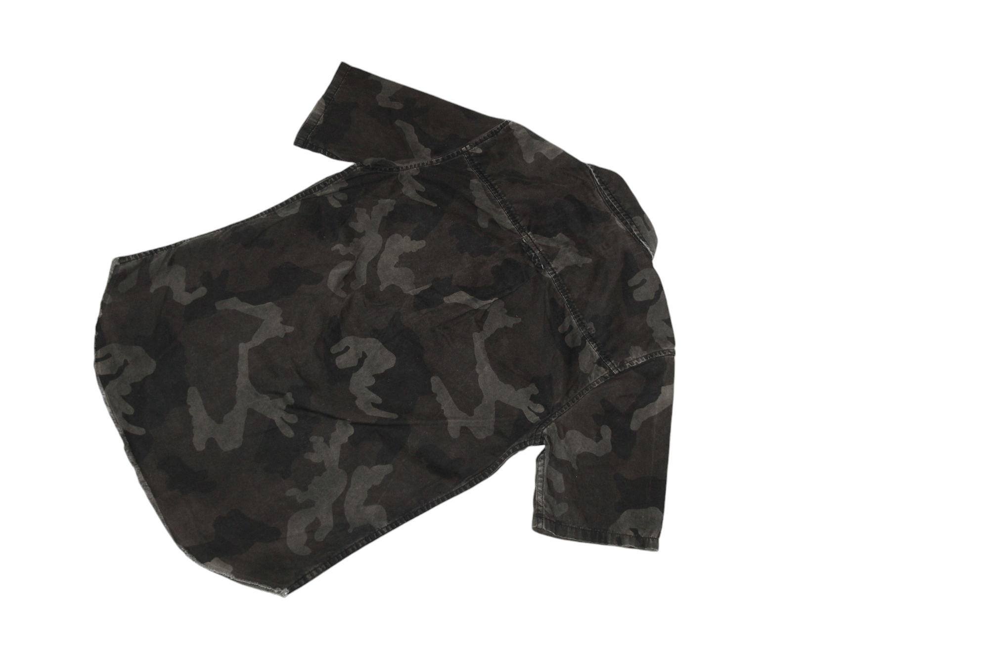 True Religion True Religion Slim Fit Raw Cut Camo S/S Denim Shirt Size US S / EU 44-46 / 1 - 9 Thumbnail