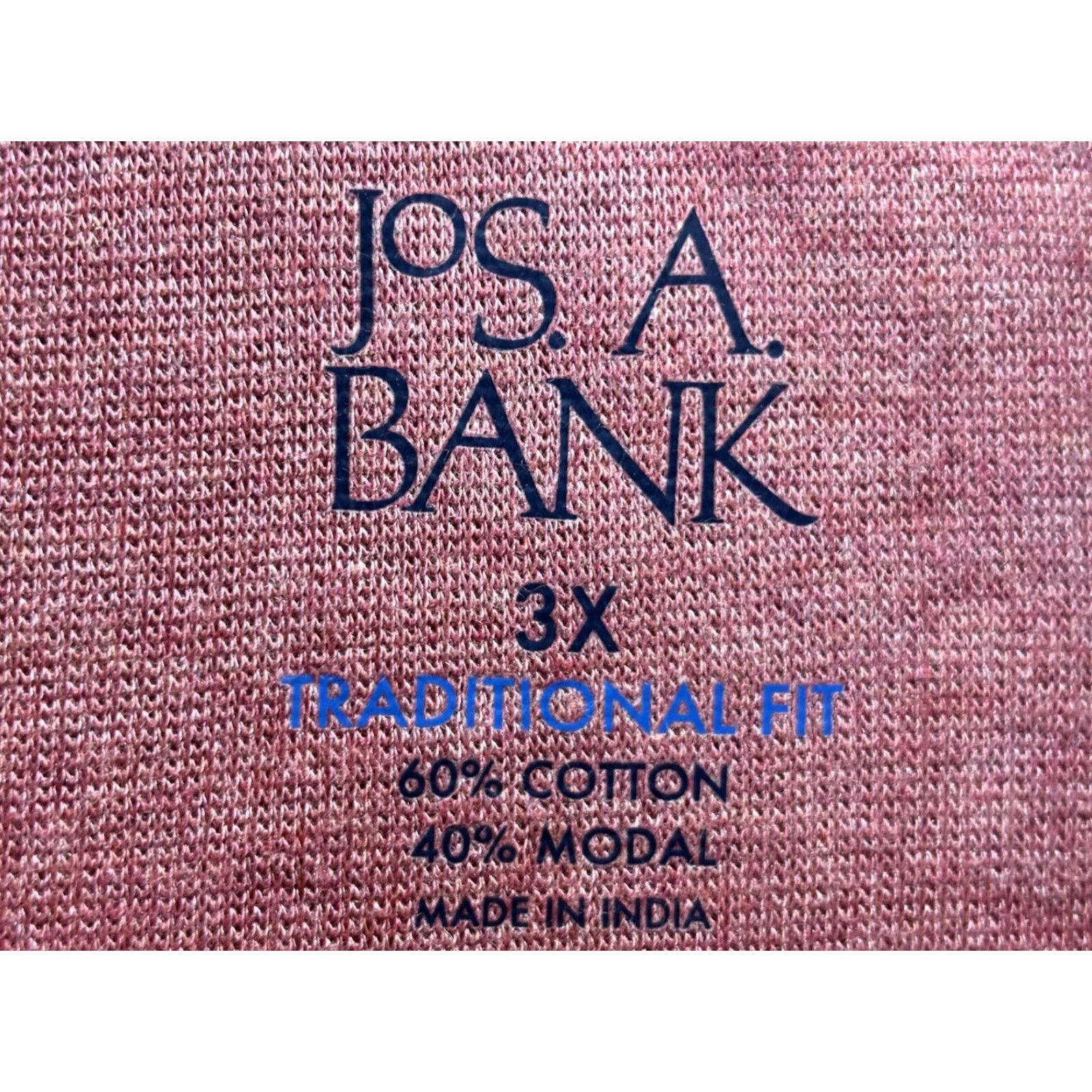 Jos. A. Bank Jos A Bank 1/4 Zip Sweater Big 3X Mens Pink Traditional Fit Knit Mock Neck Long Sleeve Pullover Casual Travel Business Big & Tall Jacket? Size US XXL / EU 58 / 5 - 4 Thumbnail