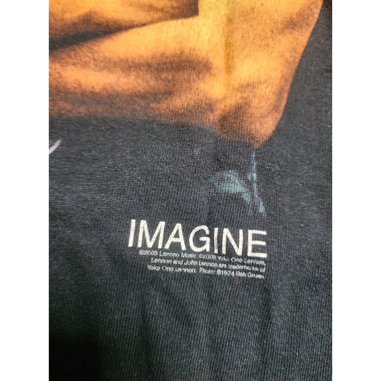 Anvil VINTAGE Men's M John Lennon T-Shirt Dreamer Imagine Double-Sided Music Band Cotton Jersey 2000s Size US M / EU 48-50 / 2 - 4 Thumbnail