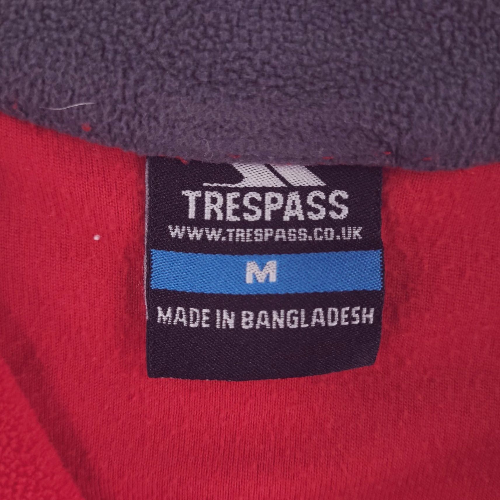 Vintage VINTAGE Trespass Sweater Mens M Red Fleece Quarter Zip UK Pullover Size US M / EU 48-50 / 2 - 3 Thumbnail