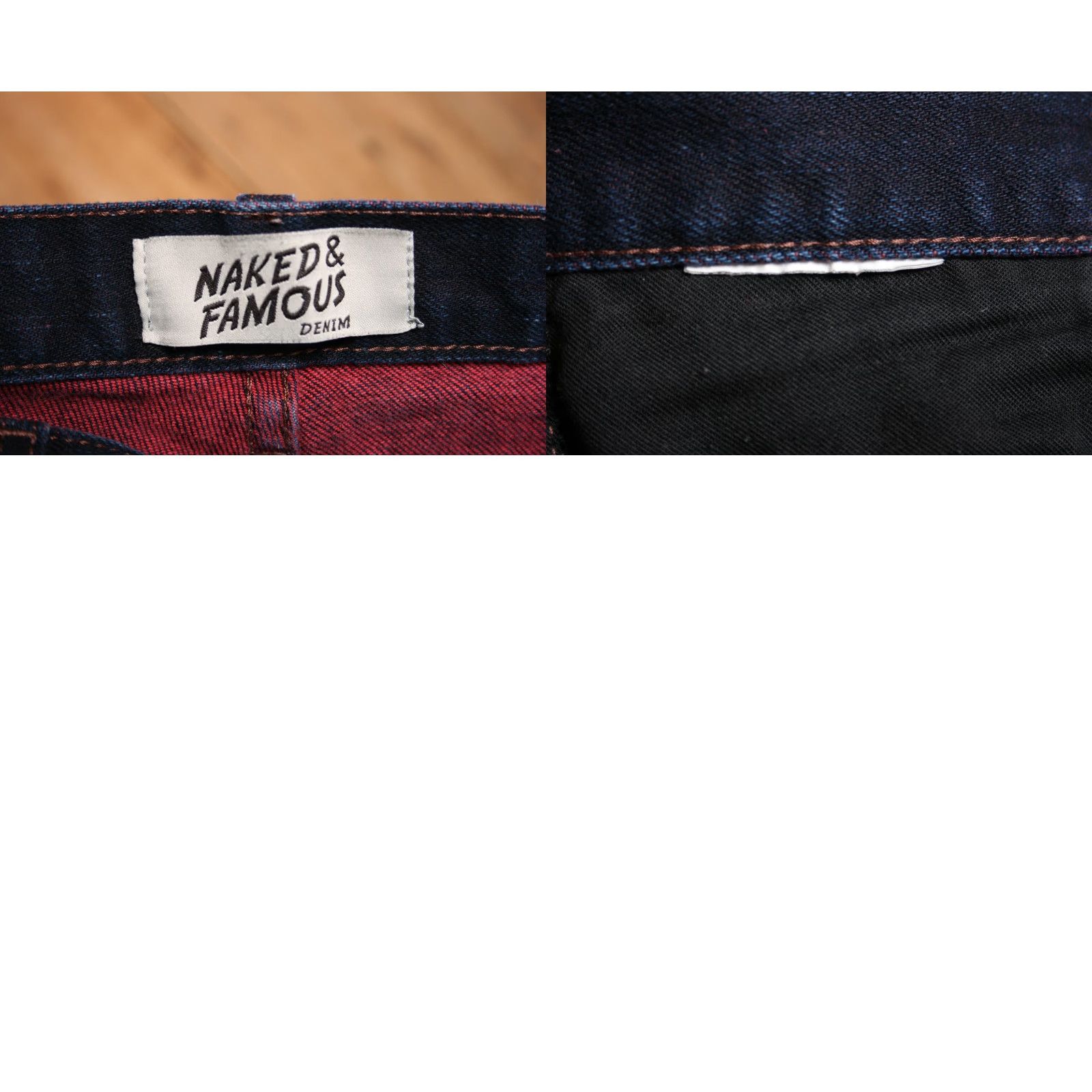 Vintage NAKED & FAMOUS Denim Skinny Guy Red Weft Stretch Selvedge Jeans ≈ Sz. 30x33 | 5-Pocket | Slim Fit | Blue Denim Jeans Men Regular Rise 8-10in 30x33 Size US 30 / EU 46 - 8 Thumbnail