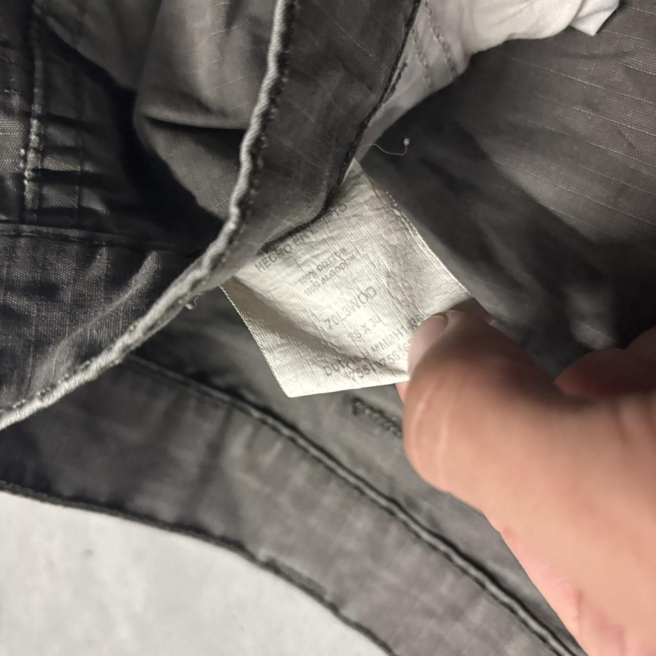 Japanese Brand × Vintage Crazy Vintage Y2K/2000s Baggy Grey Streetwear Skater Cargo Pants! Size US 38 / EU 54 - 7 Thumbnail