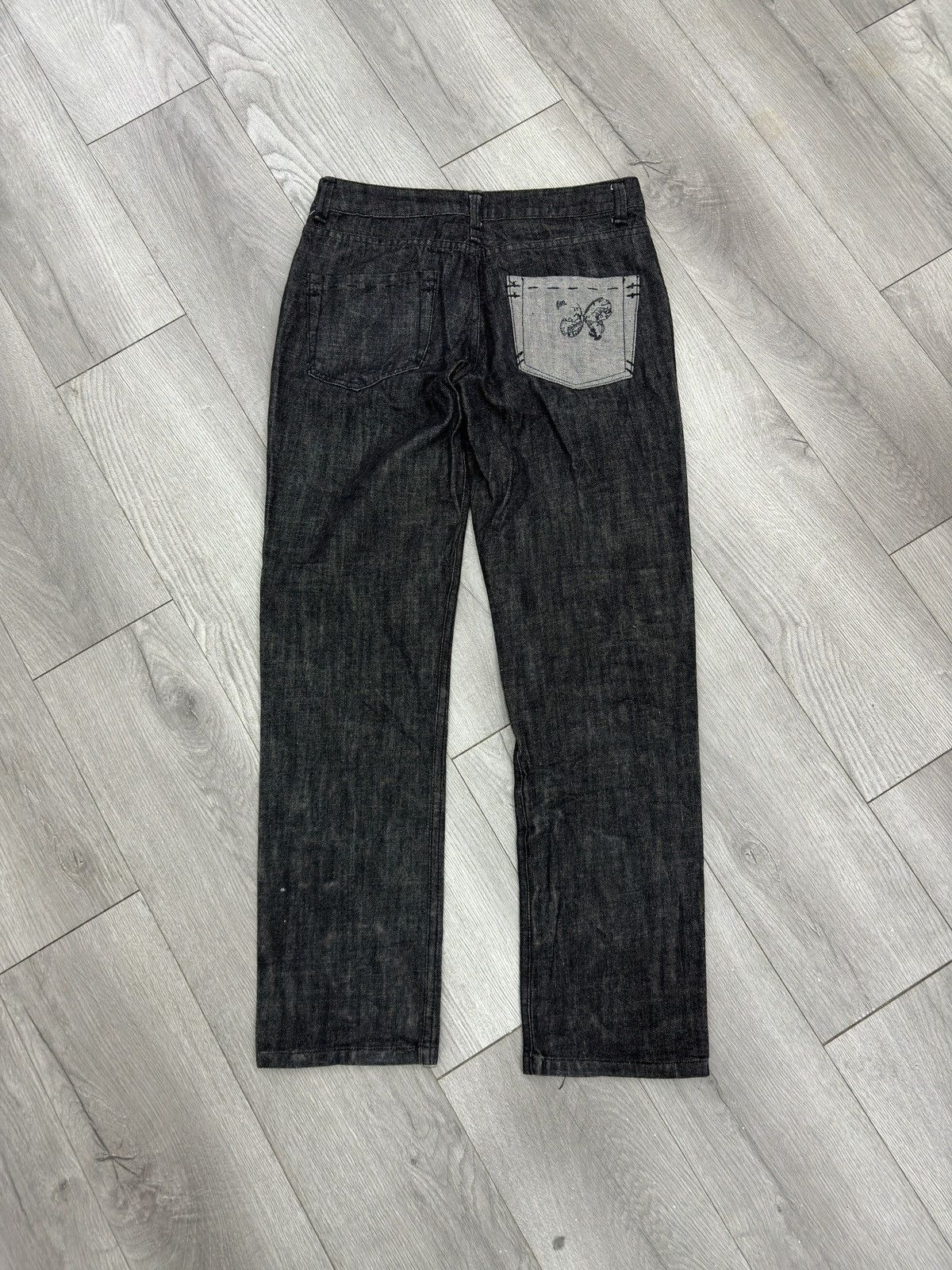 Bottega Veneta Bottega Veneta Butterfly Logo Embroidery Jeans Size US 30 / EU 46 - 2 Thumbnail